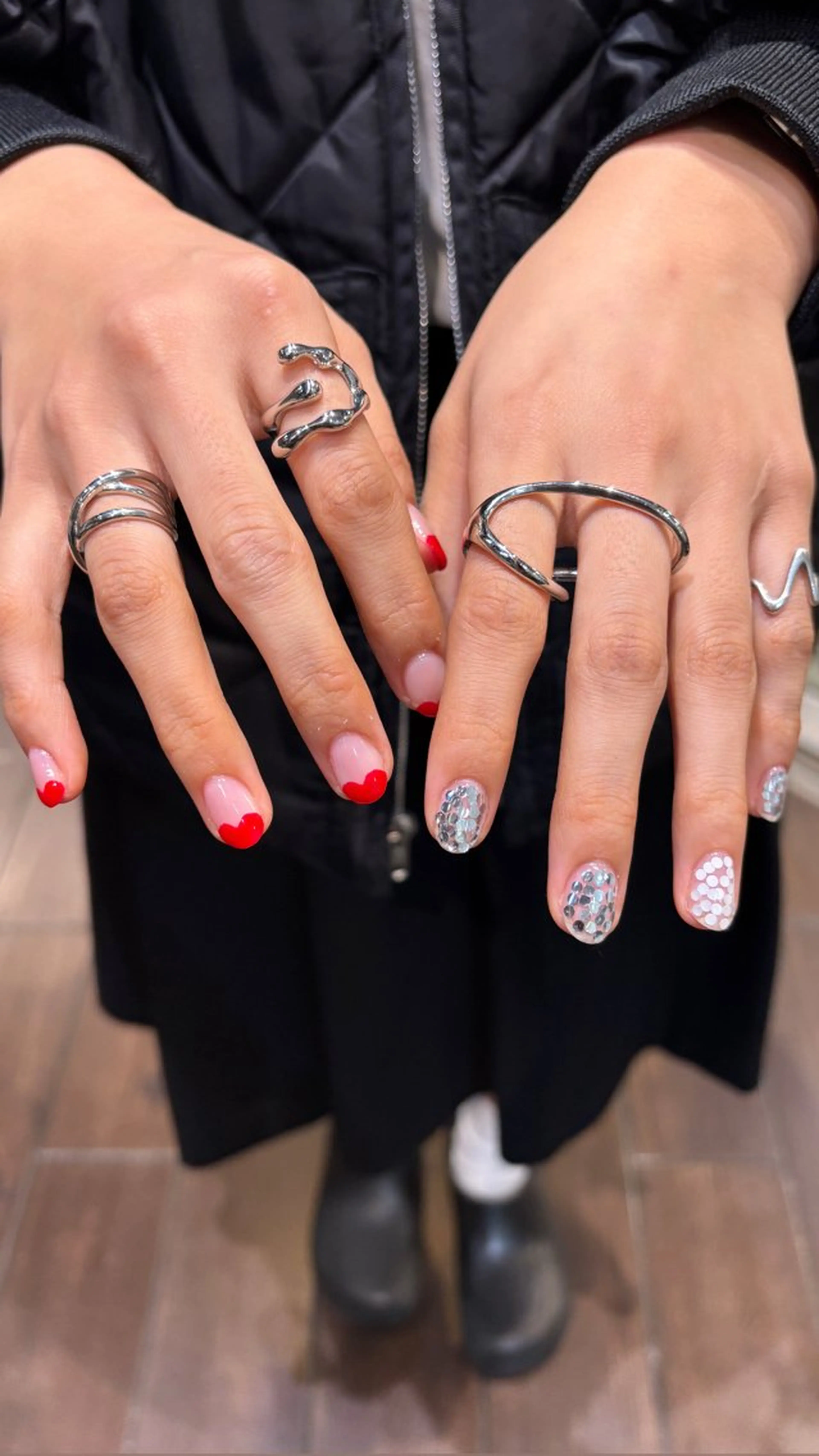 ネイル メンズネイル ショートネイル ハンドネイル レイヤー/ボブ /メンズ🪩KAYOのヘアスタイル