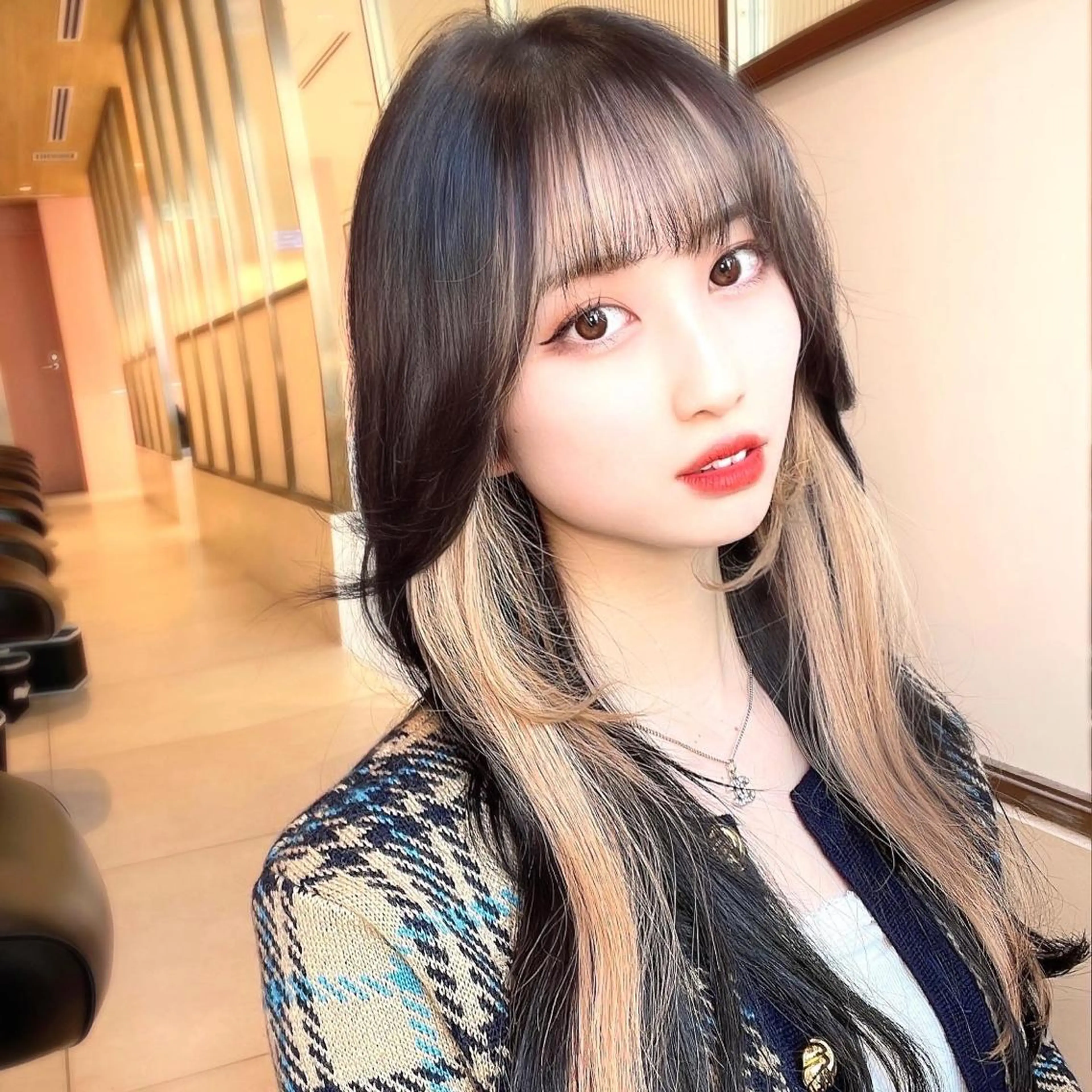 ロング カラー 顔周り特化/韓国ヘア /レイヤー/吉野幸大のヘアスタイル