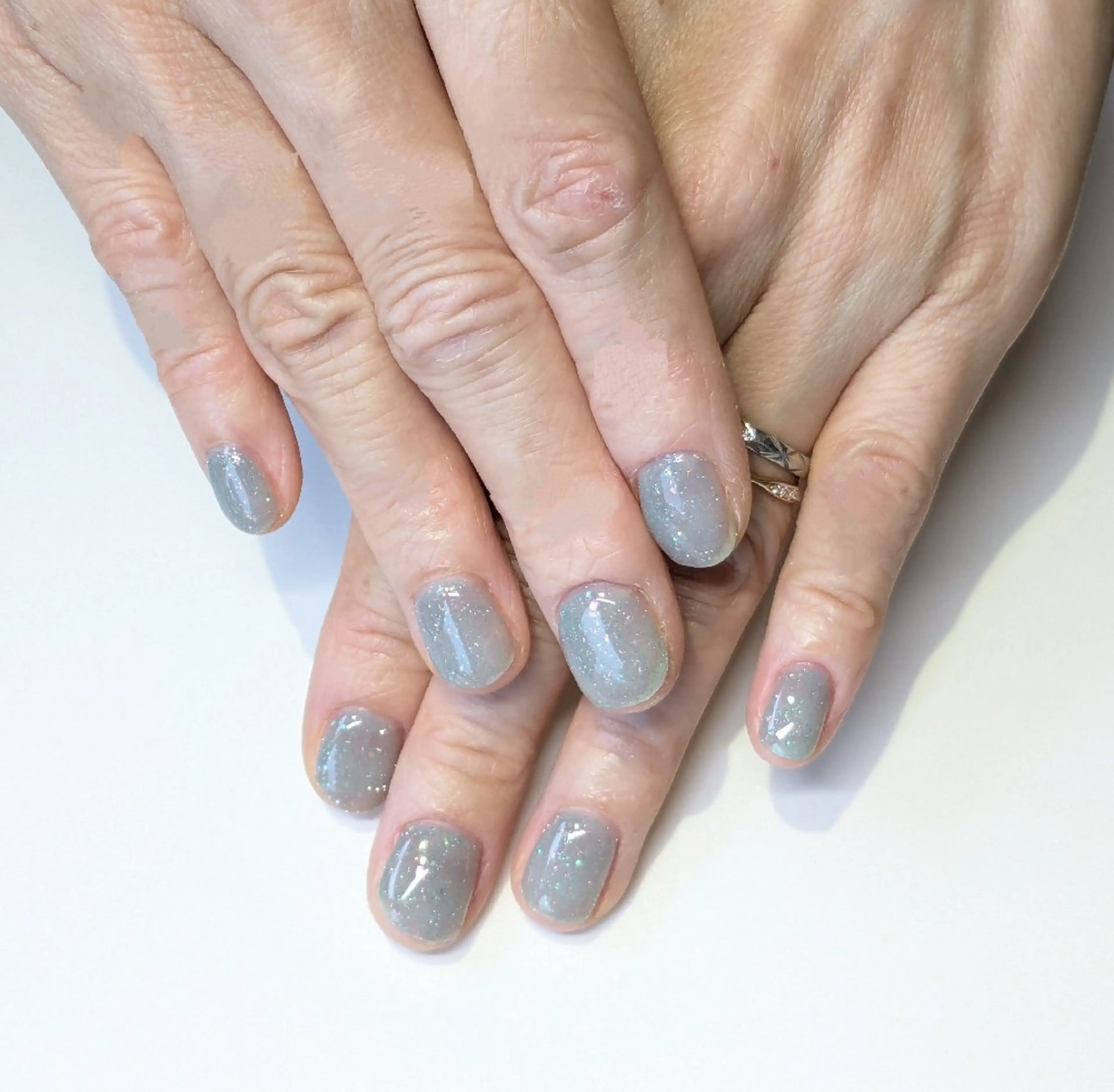 ネイル フラッシュネイル 水色 ピンク ゆりかご所属・ネイルサロン ゆりかごのネイルデザイン