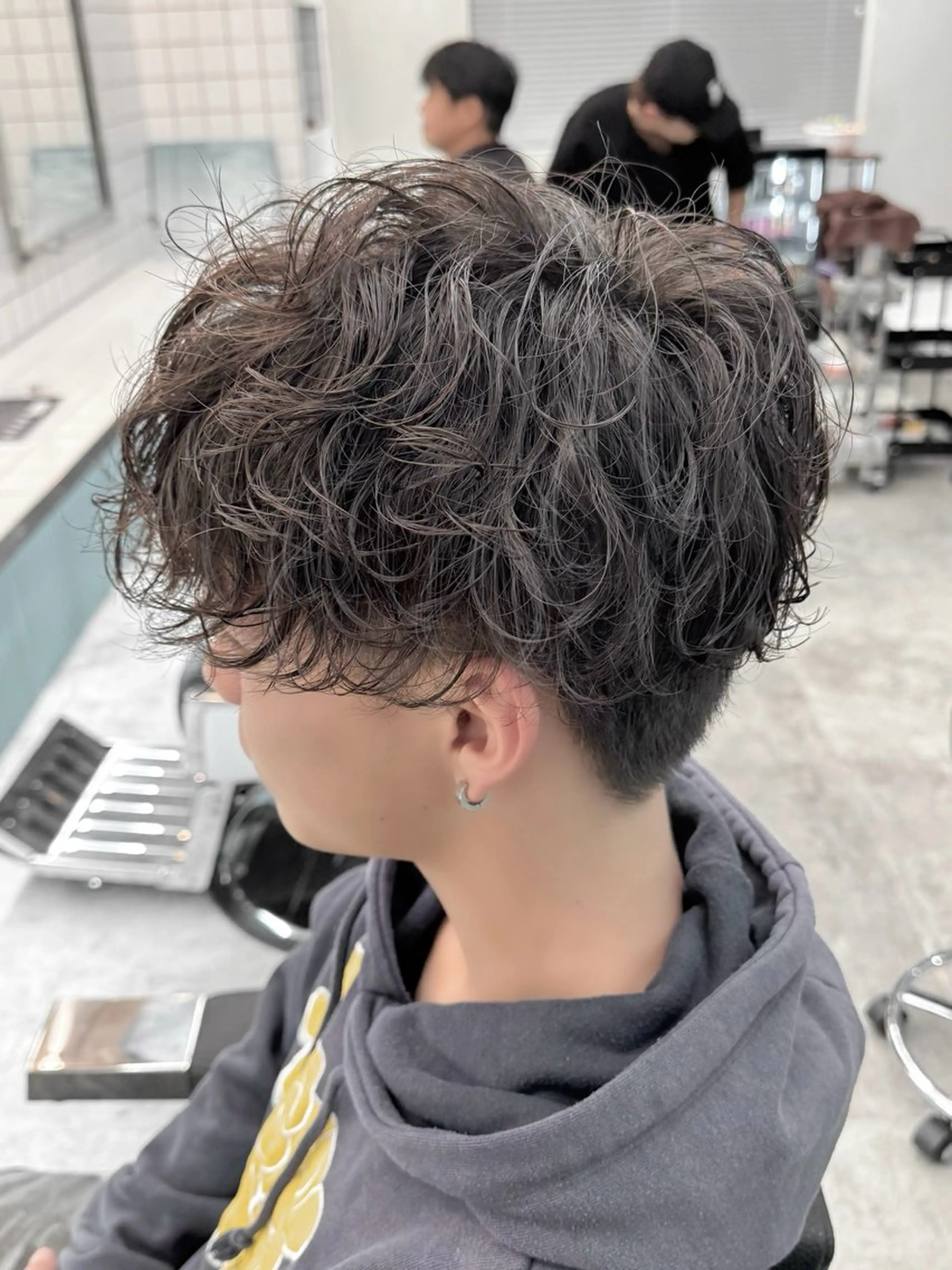 ミディアム カット パーマ 北千住メンズサロン/ 🧸店長/KUMAのヘアスタイル