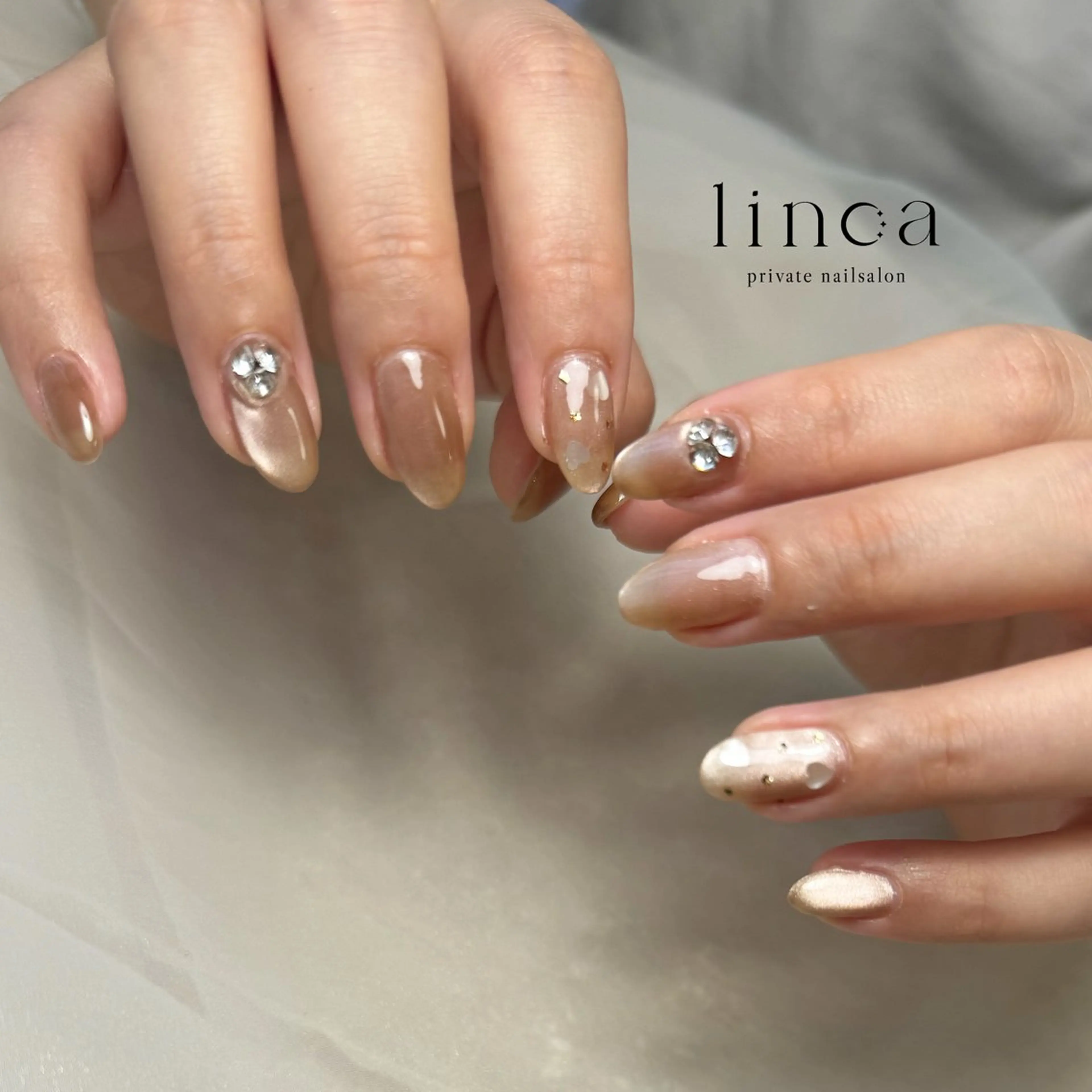 ネイル ニュアンスネイル シンプルネイル linoa nailのネイルデザイン