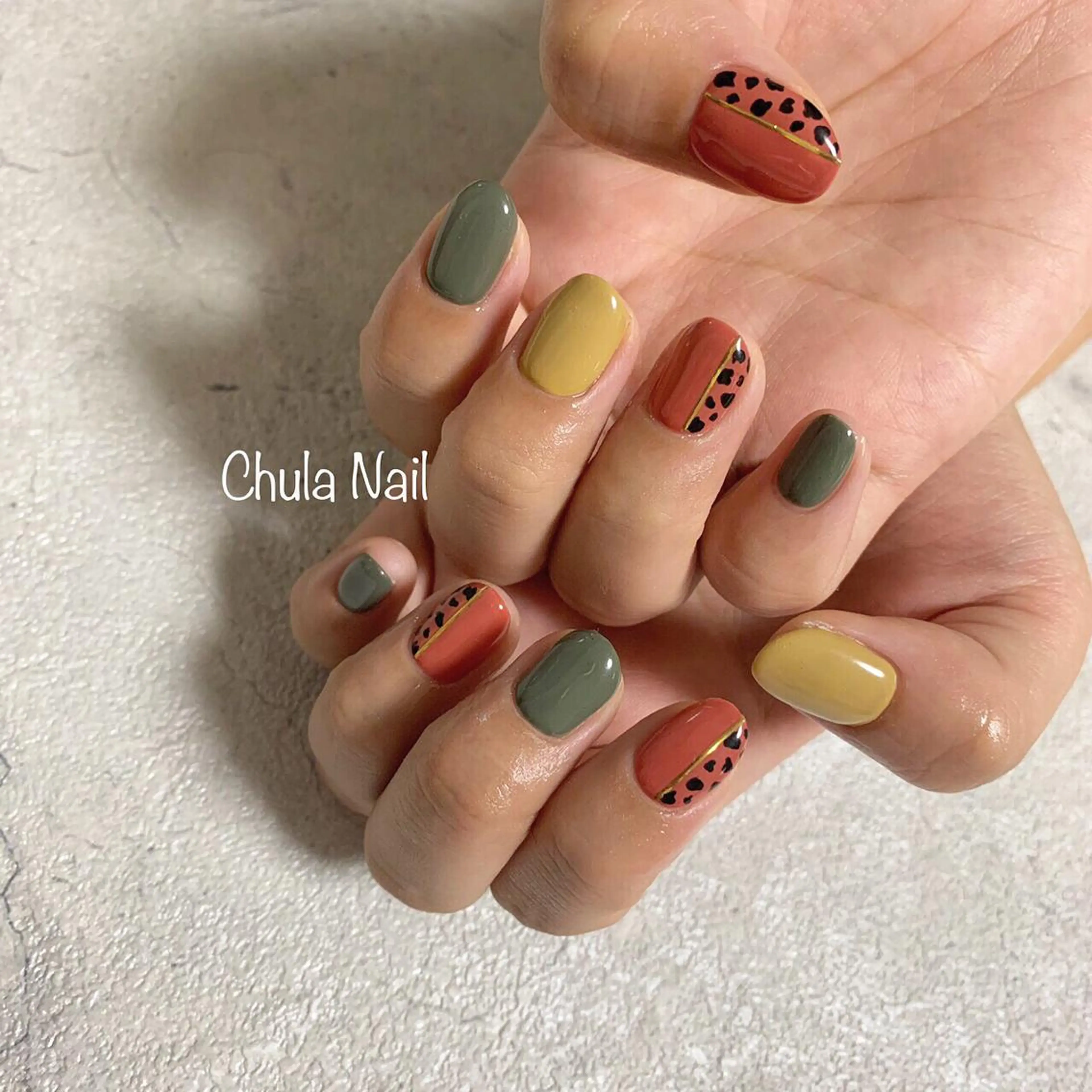 ネイル アニマル柄 ハンドネイル ハンドケア ëmma nail_ by chulaのネイルデザイン