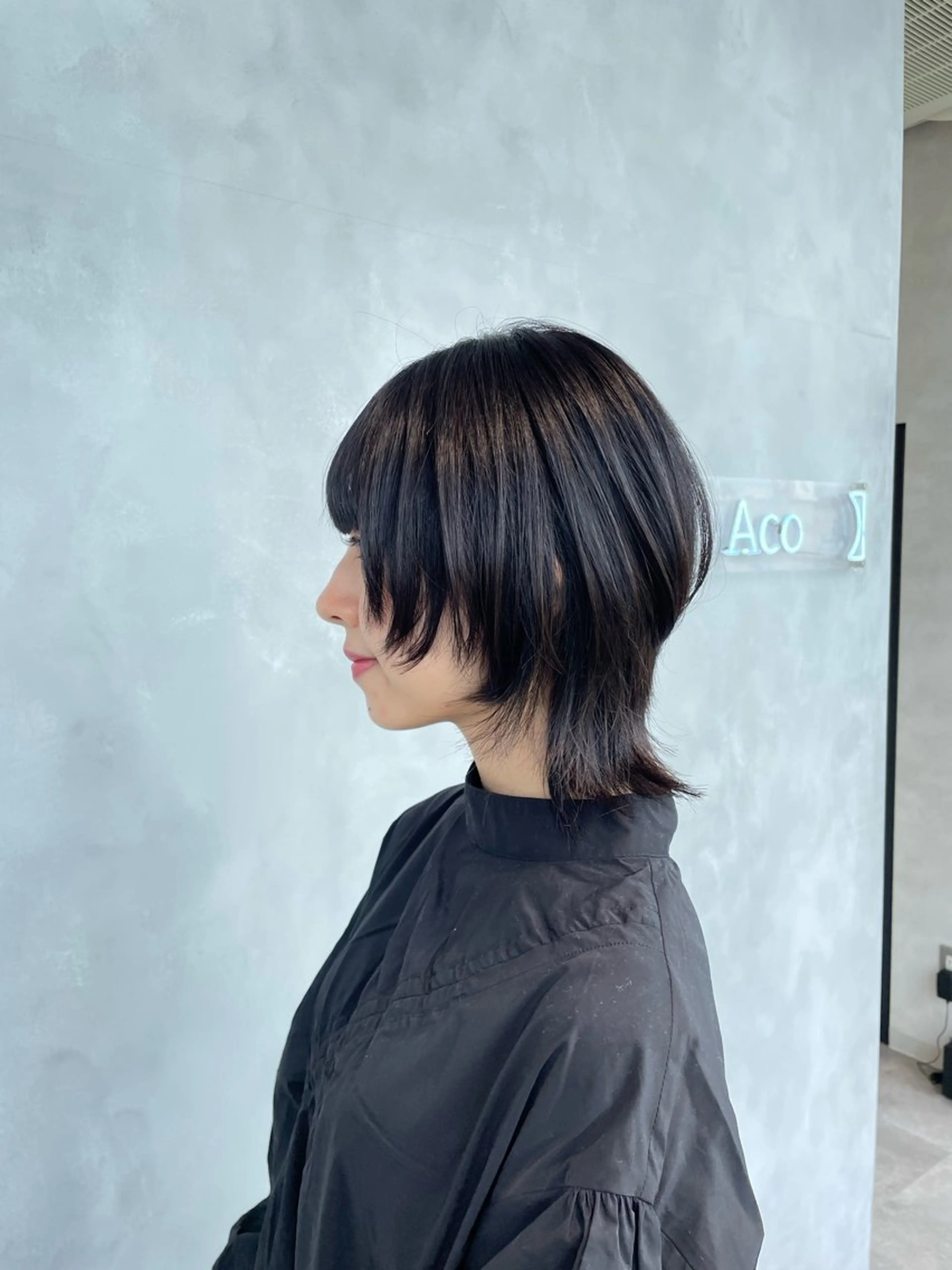 ミディアム カット 抜け感ハイトーン/ ボブ/Ririnaのヘアスタイル