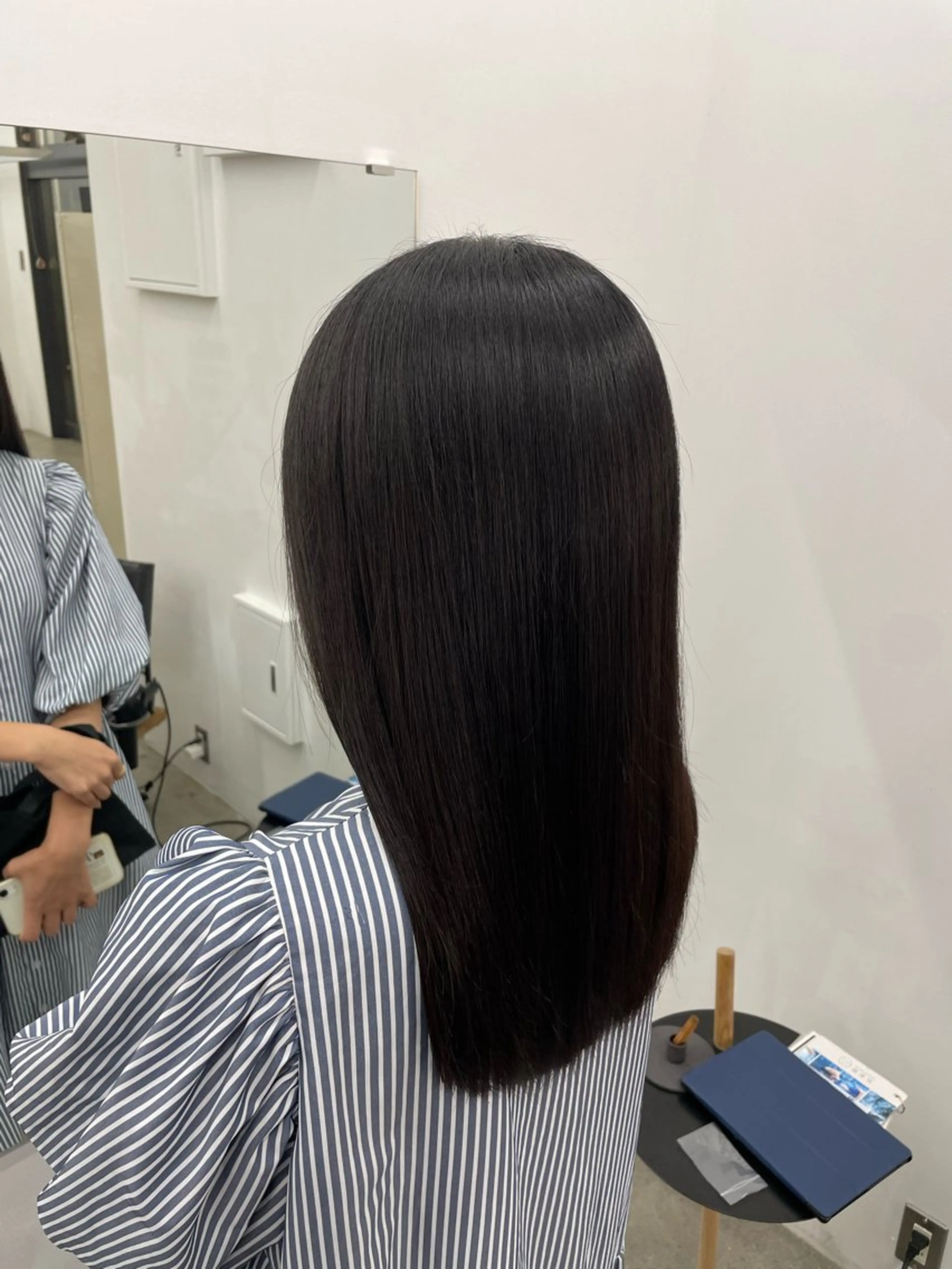 セミロング パーマ セミロングパーマ 髪質改善 縮毛矯正 ストレートパーマ 【お洒落パーマ】 Elme　肥塚康汰郎のヘアスタイル