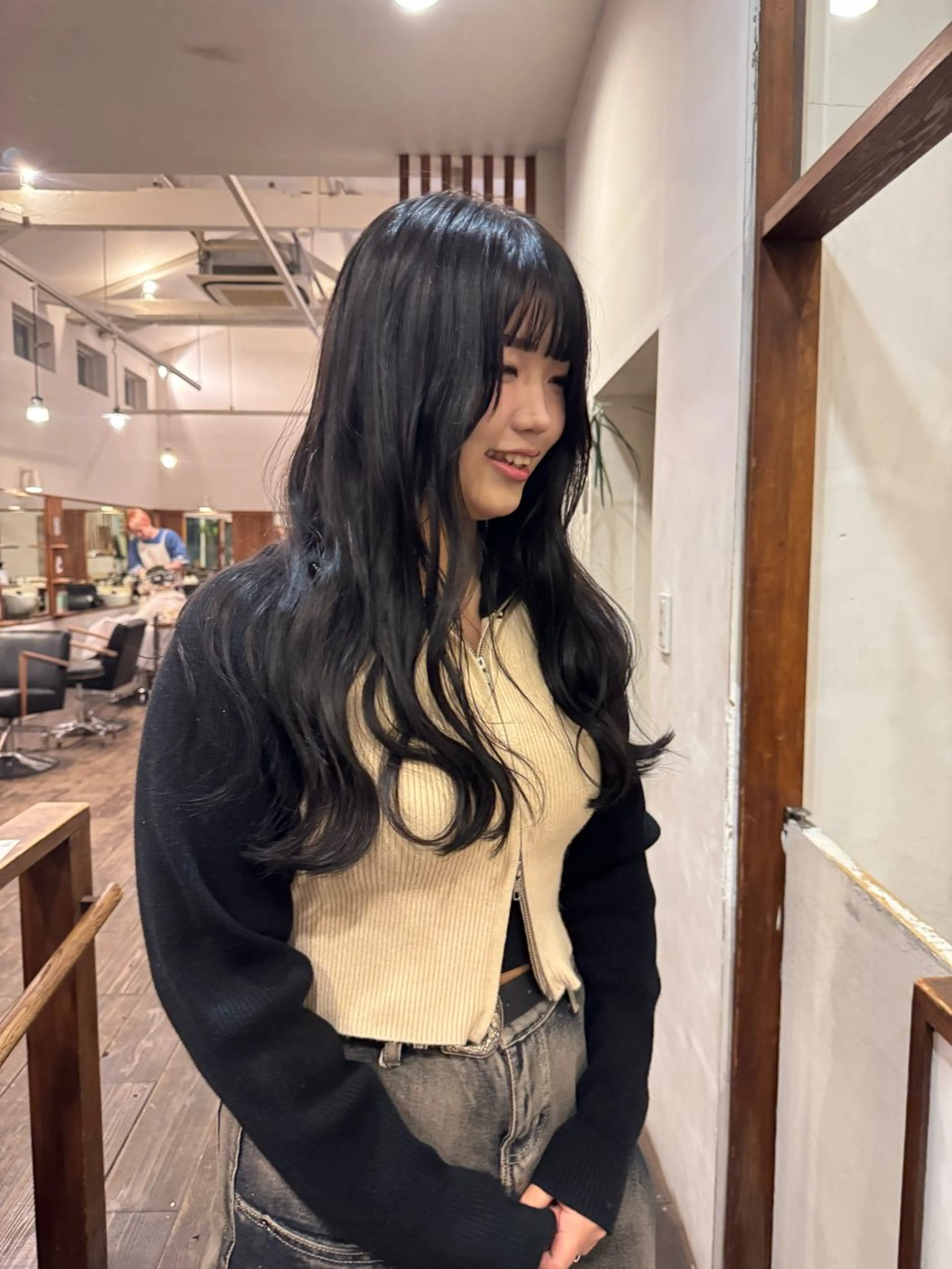 ロング カラー カット ヘアカラー MOK大阪梅田店 Asahiのヘアスタイル