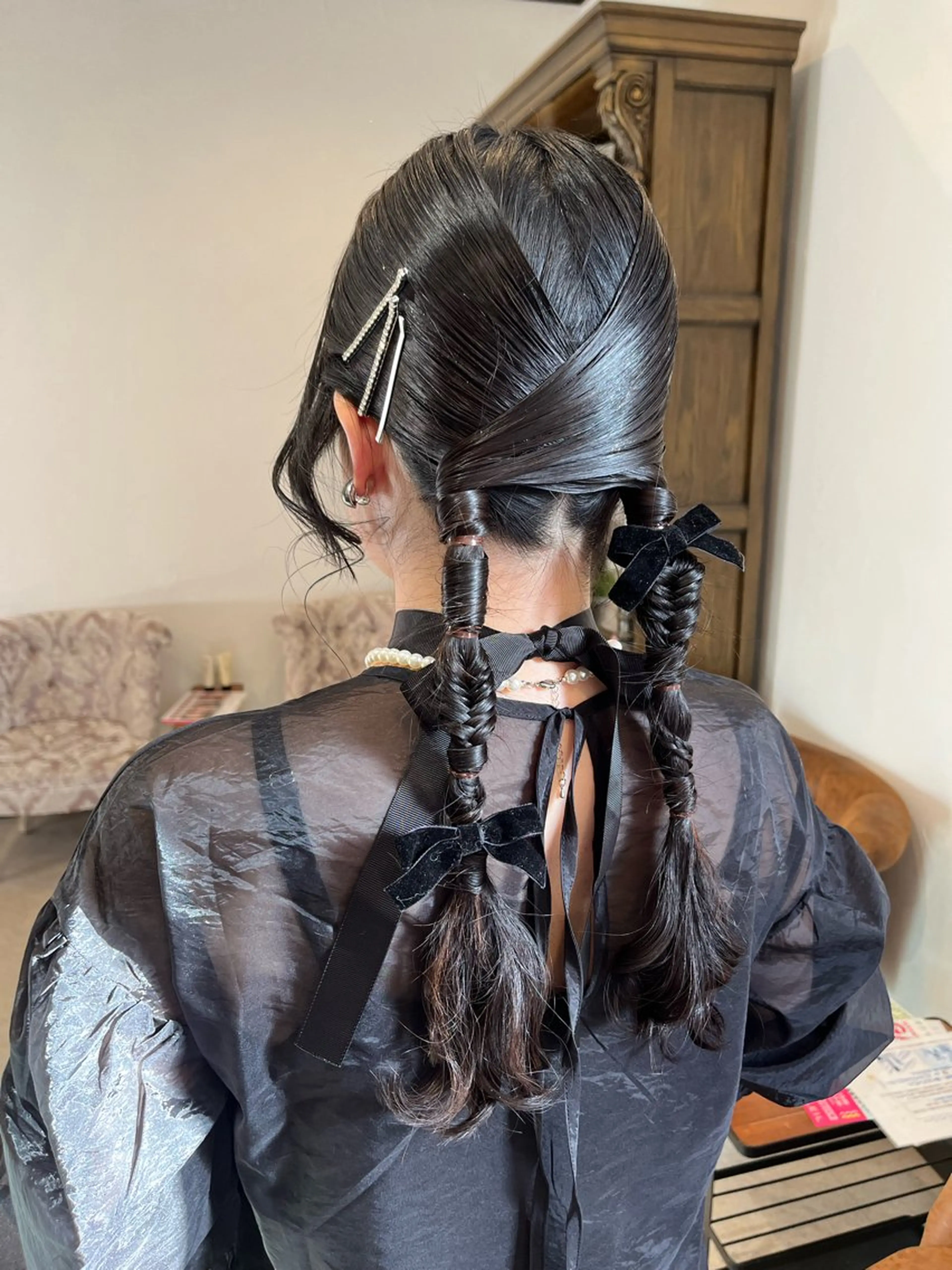 ロング 赤み消しカラー 🩵かりんのヘアスタイル