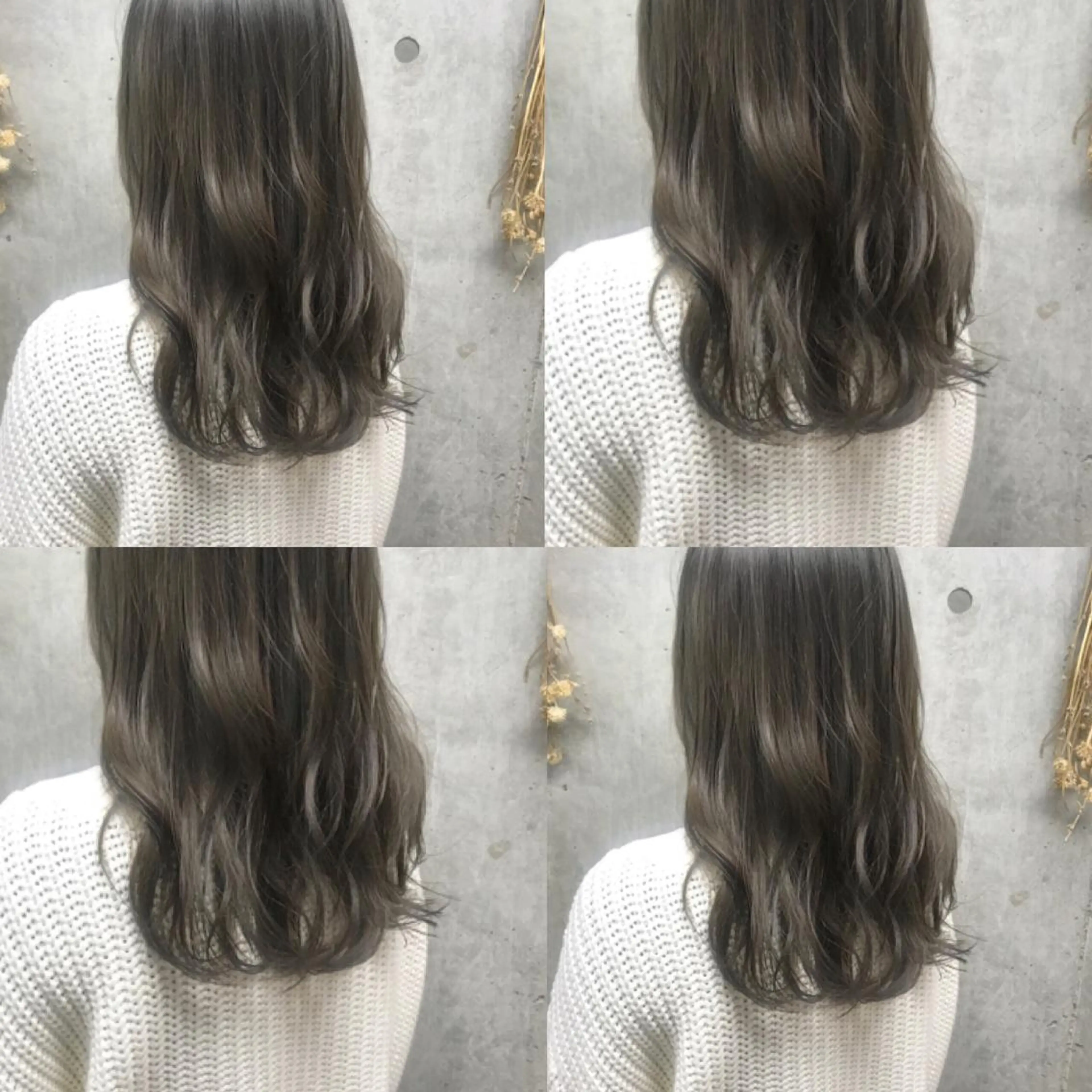 セミロング カラー ヘアアレンジ ベージュカラー clan所属・Satsuki ✂︎♡のヘアスタイル