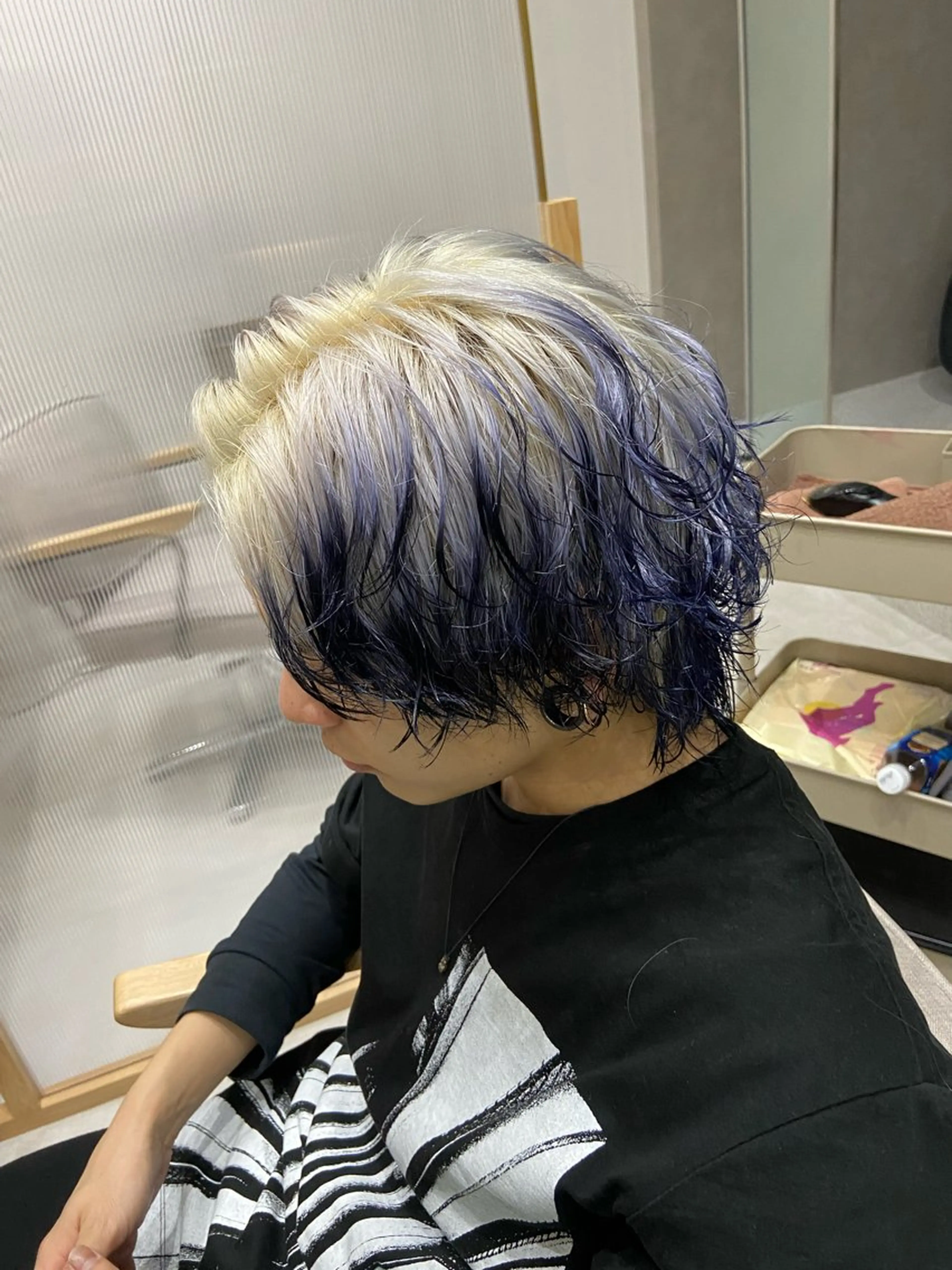 ショート カラー メンズ メンズブリーチ ブリーチ ケアブリーチ 🦉静かに過ごしたい 方、個室席🦉タナカのヘアスタイル