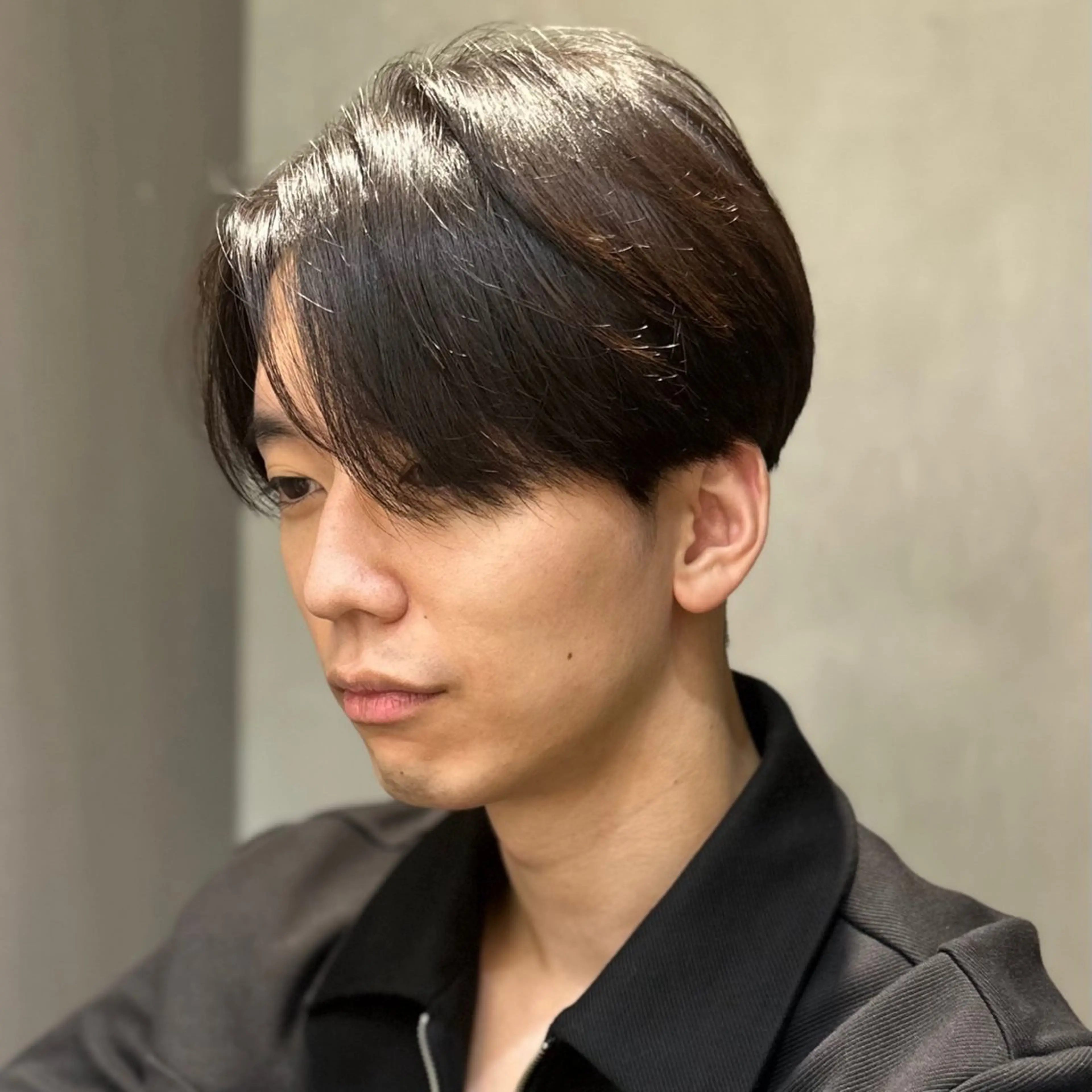 🟥癖も伸ばしたいし色も変えたい!🟥似合わせメンズカット+ナチュラルストレート+カラー+トリートメントの写真