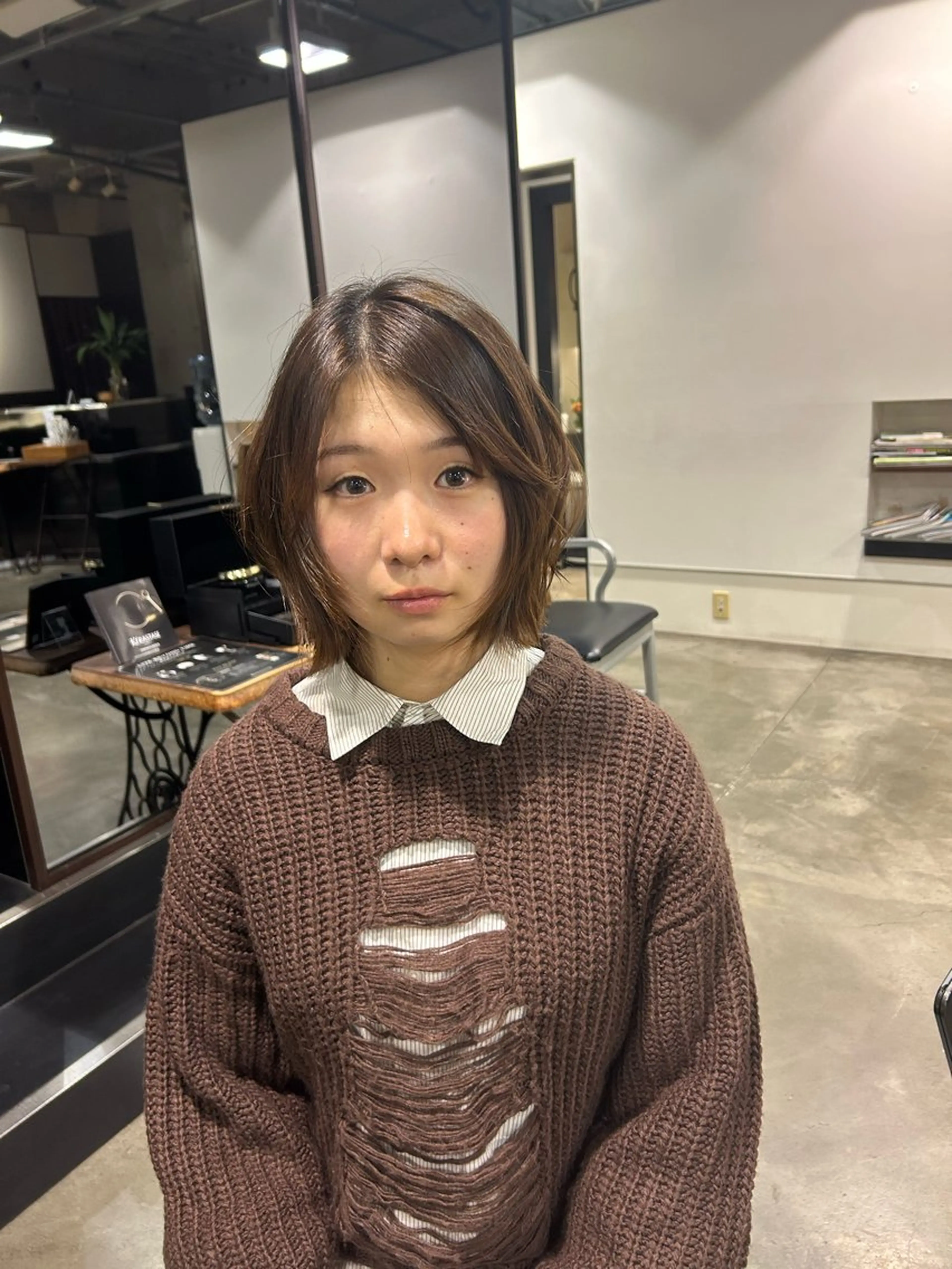 ショート ボブレイヤー ボブ レイヤーカット unsarto所属・レイヤー💫パーマ 🌙 nanacoのヘアスタイル