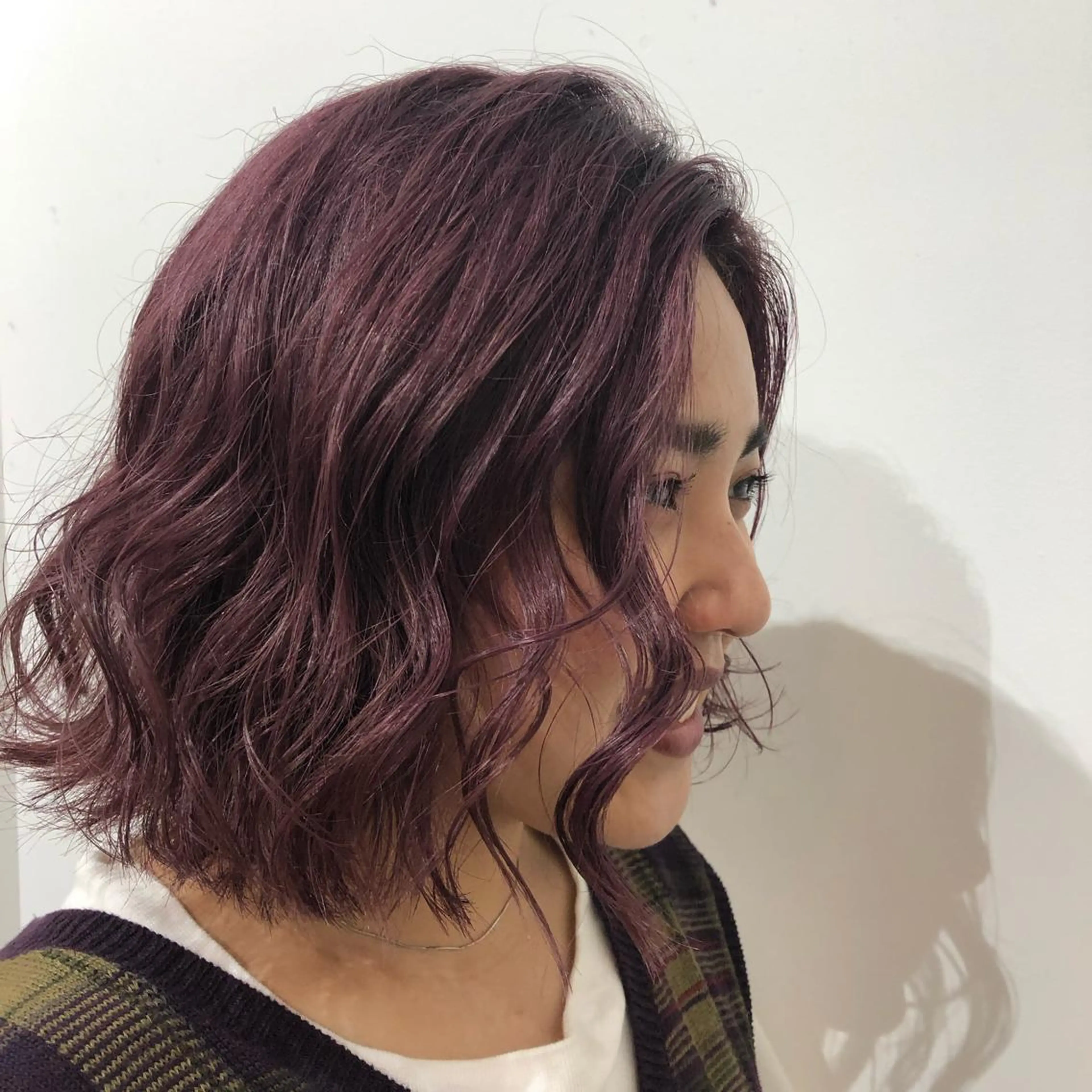 ミディアム 青木 梨奈のヘアスタイル