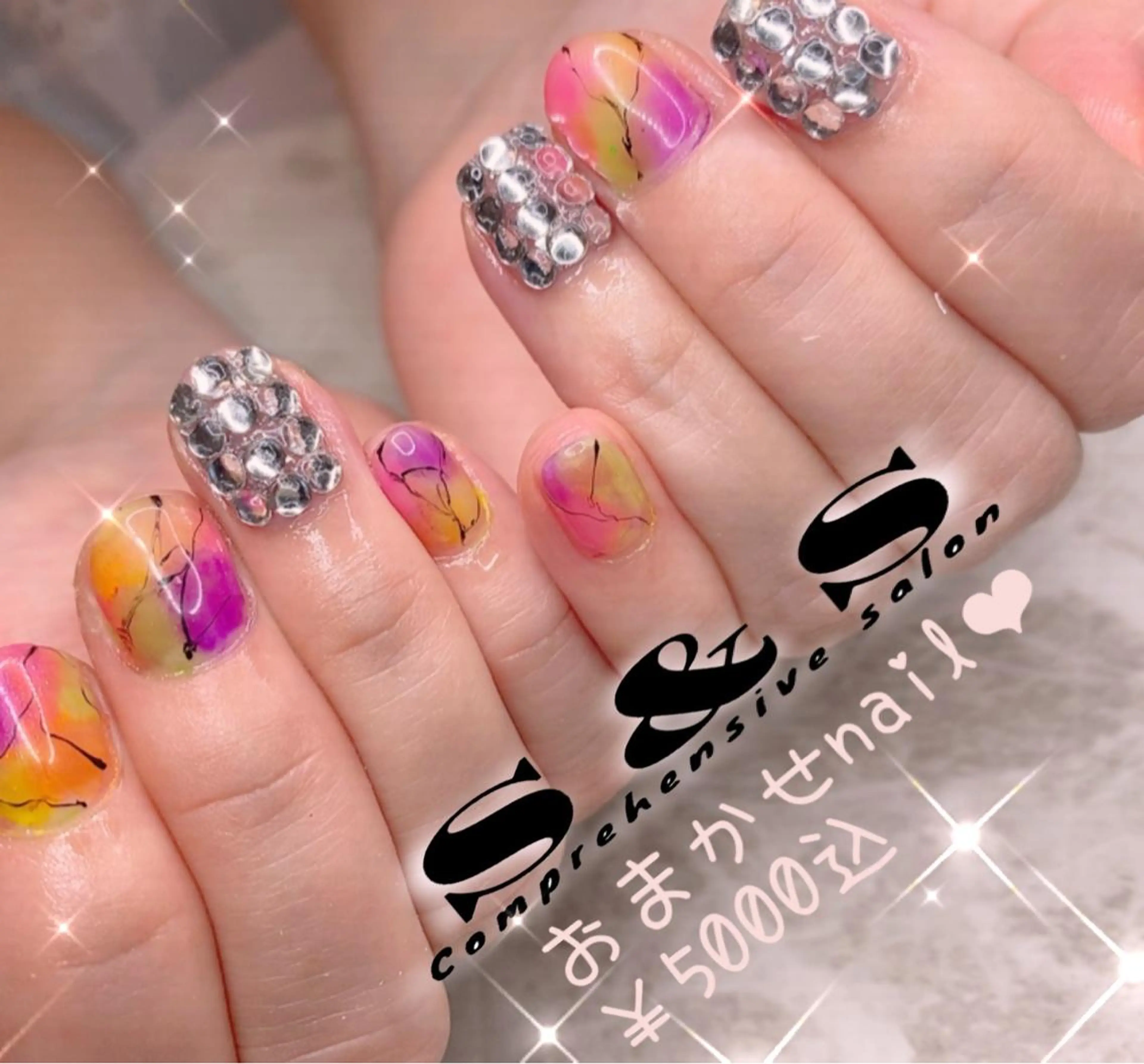 ネイル 長さ出し メンズネイル 持ち込み スカルプネイル S&S 村田小百合のネイルデザイン