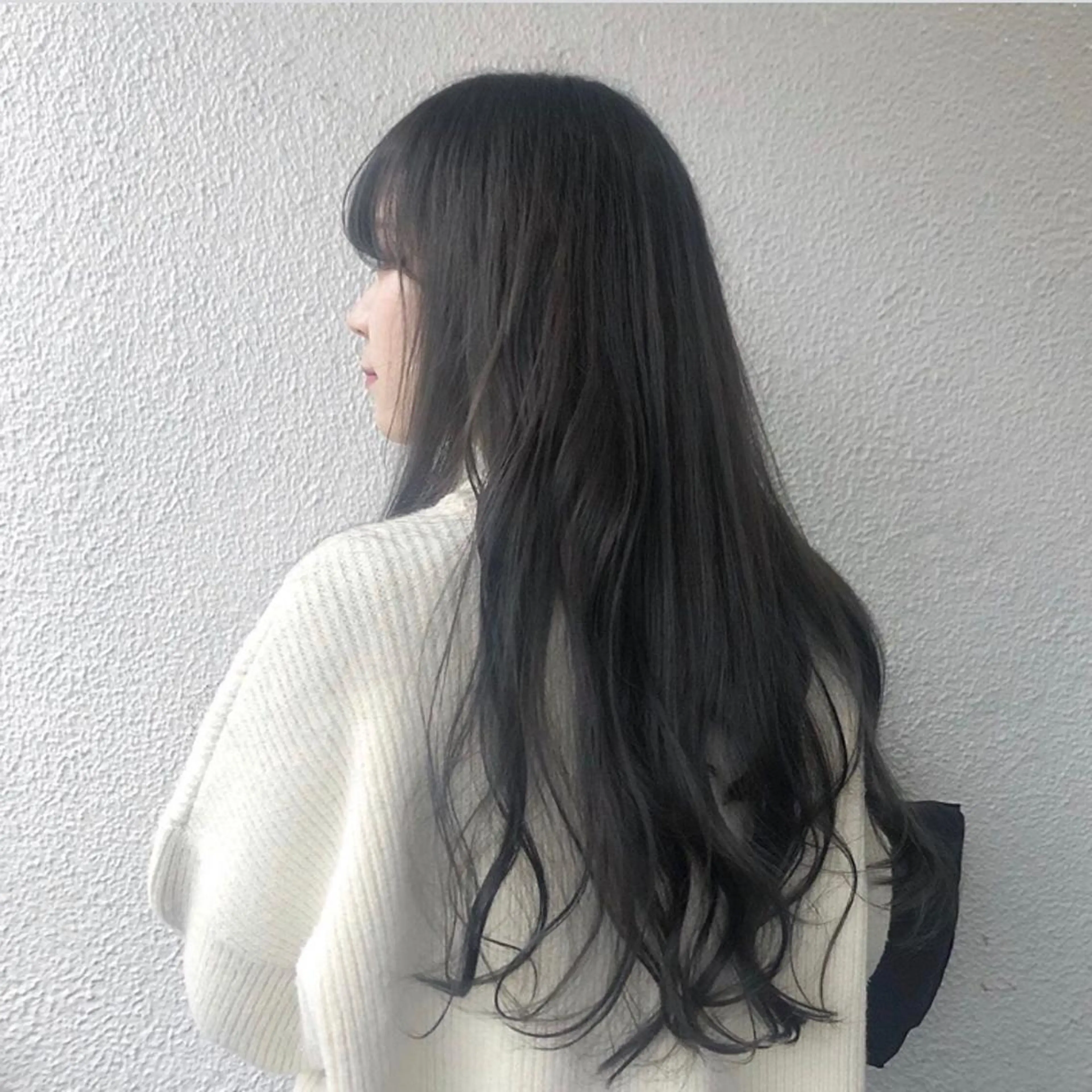 ロング カラー ヘアカラー トリートメント 韓国レイヤーカット要 暗透カラー📓吉祥寺のヘアスタイル