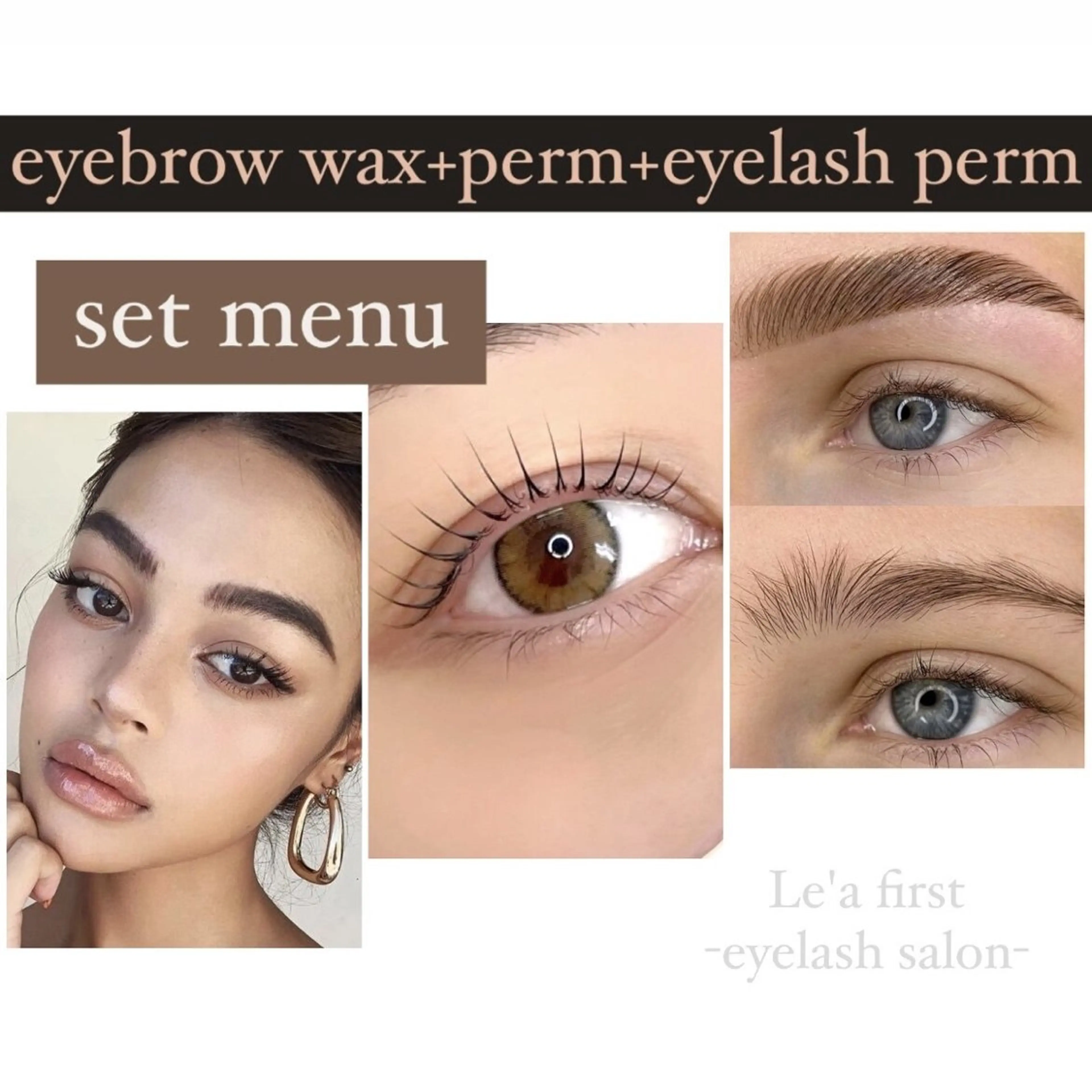 【🥸set menu】🤎パリジェンヌラッシュリフト+眉waxの写真