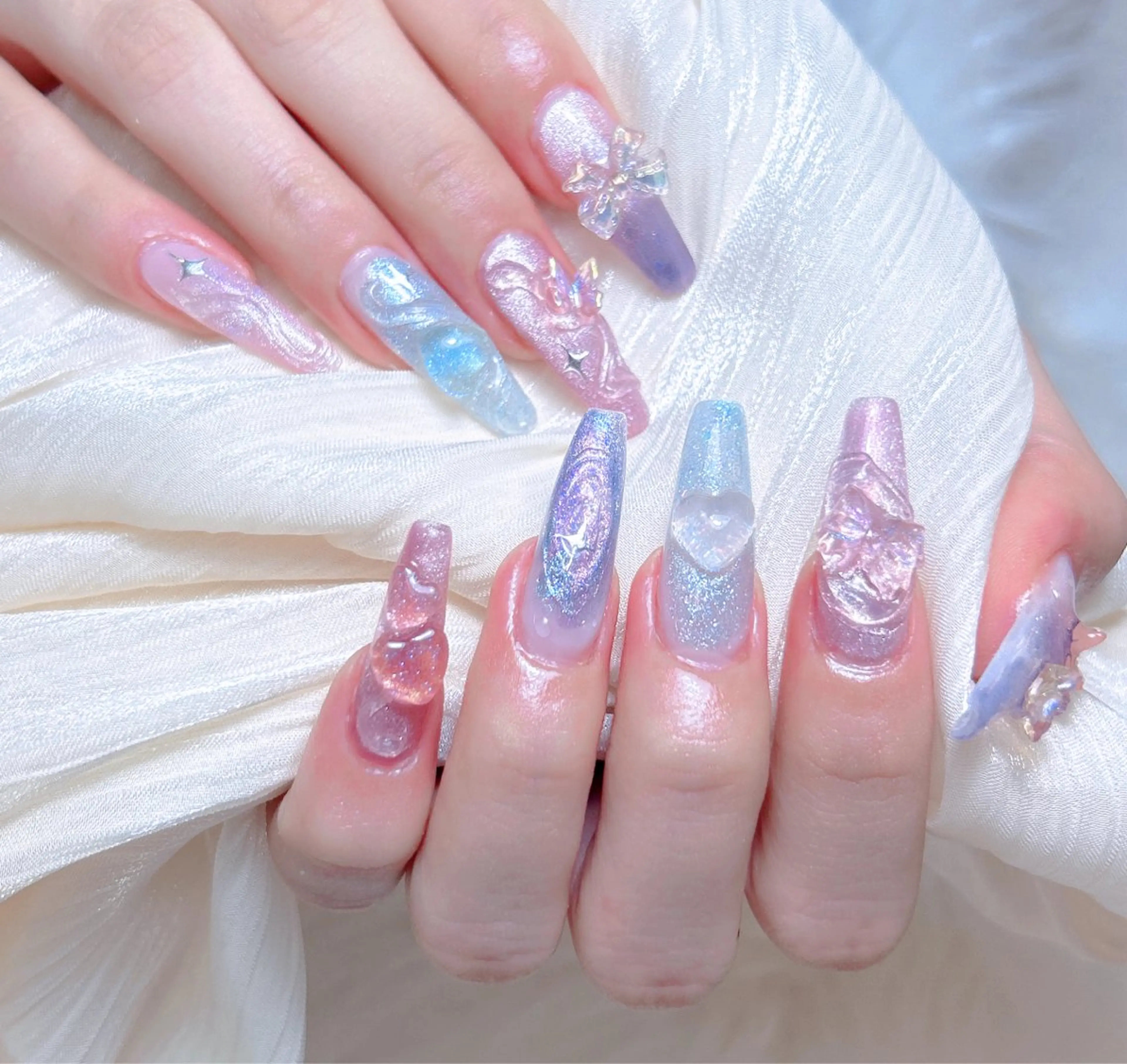 ネイル ハンドネイル M🌷nail 長さだし専門店のネイルデザイン