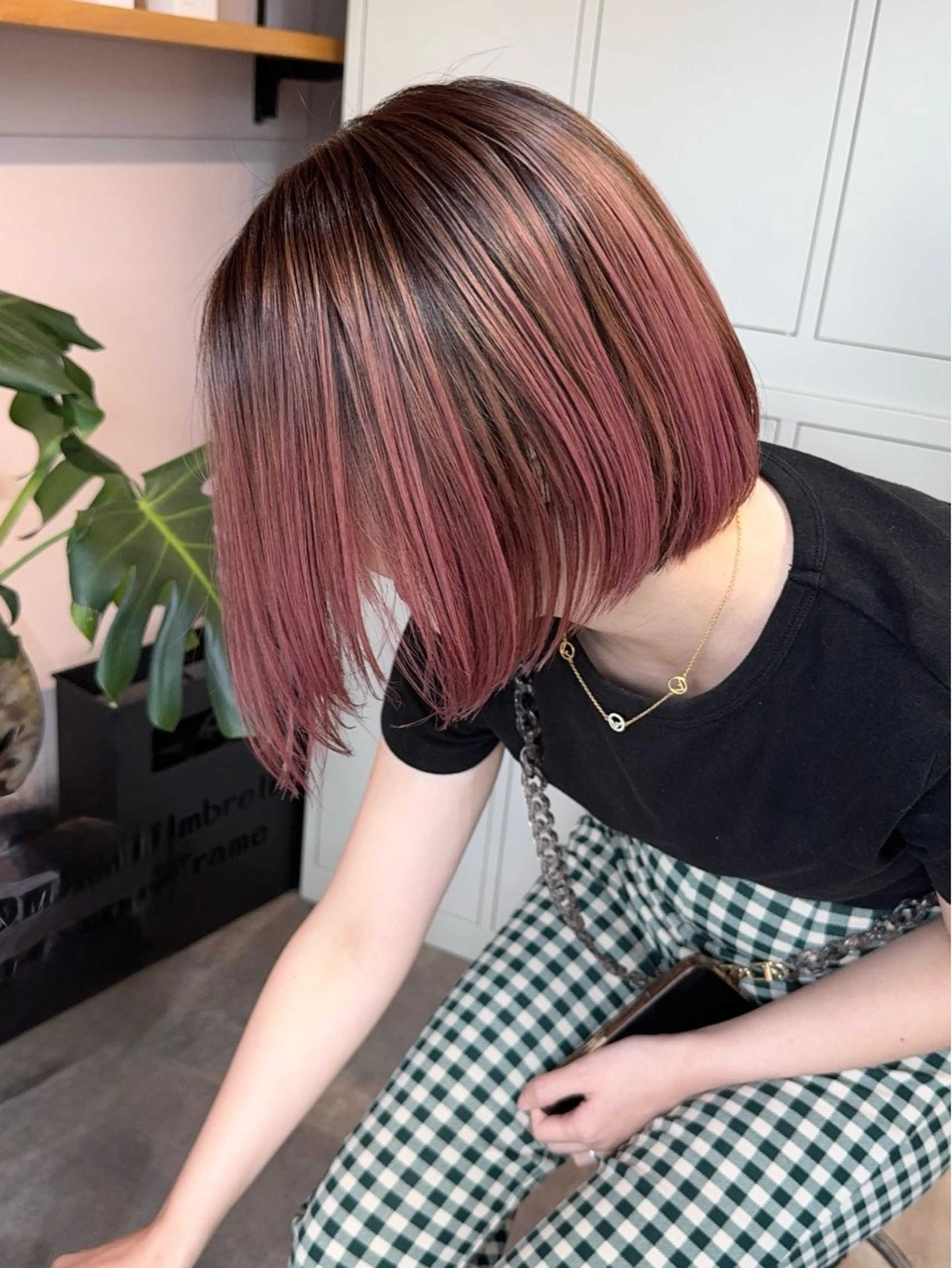 ショート カラー ブリーチ カット ヘアカラー サクマ リョウジのヘアスタイル