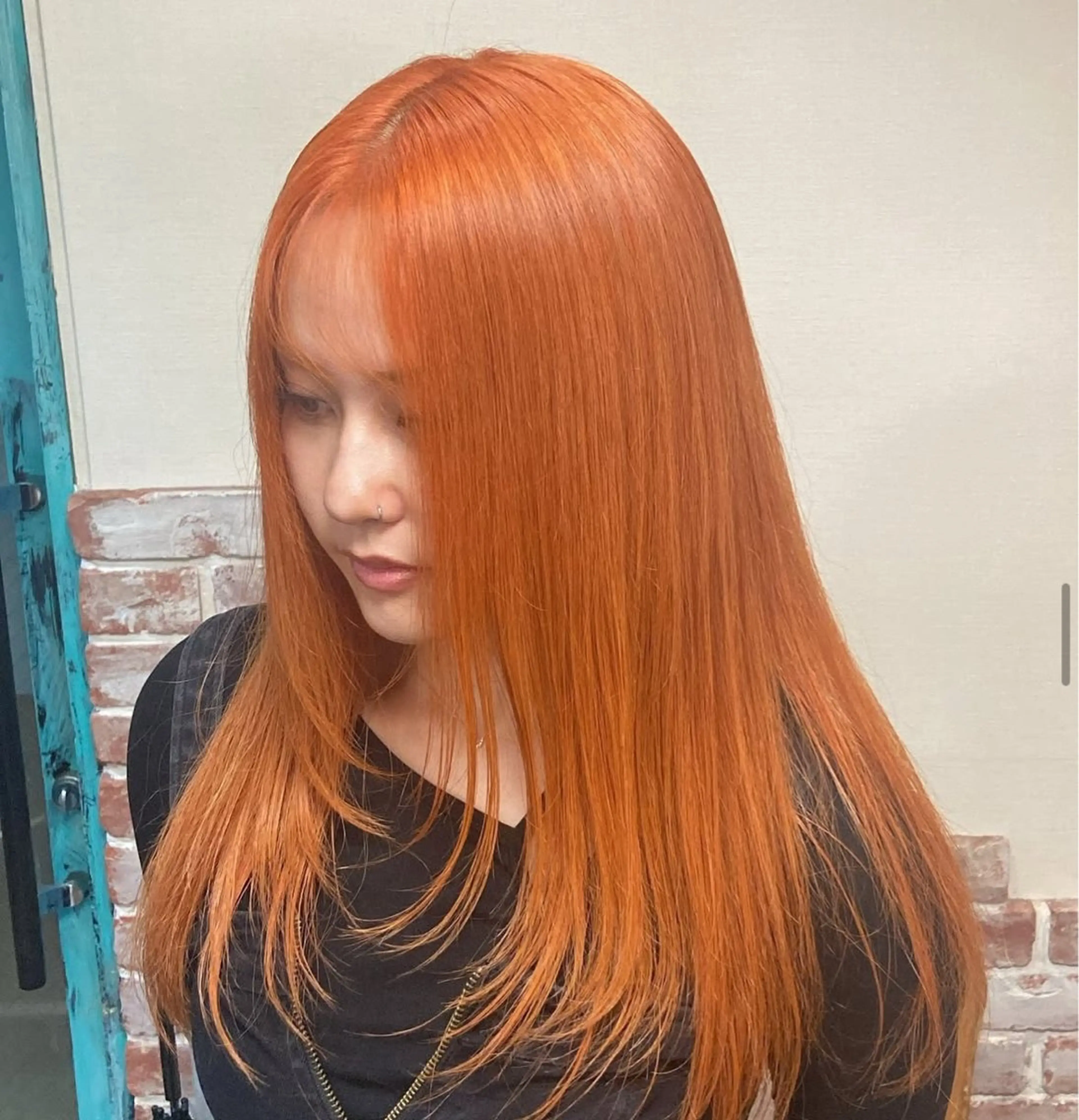 カラー オレンジ ユウキ カットモデル様募集中のヘアスタイル