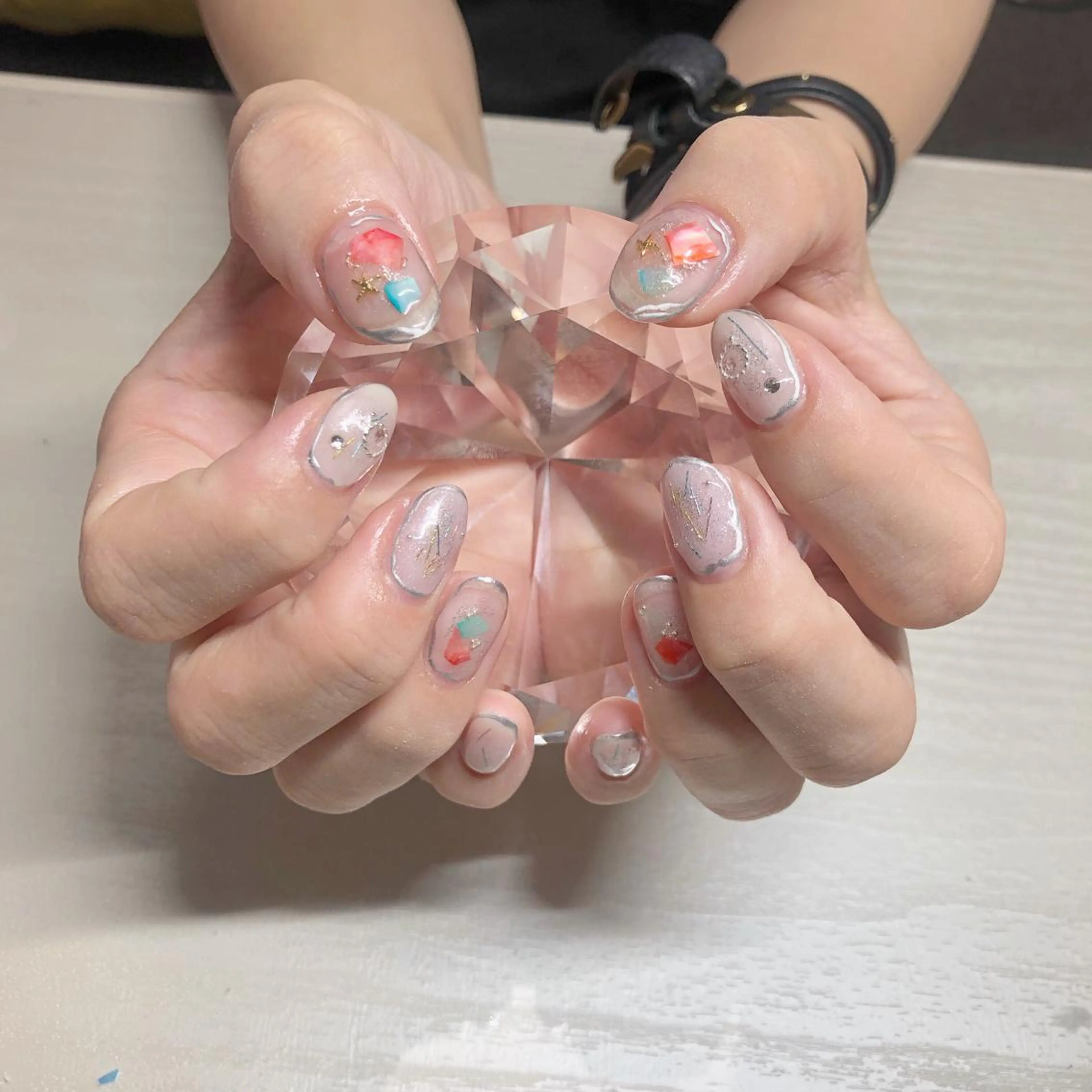 ネイル ハンドネイル I P'ink nail salon所属・I pinknail 韓国風·持ち込み専門のネイルデザイン