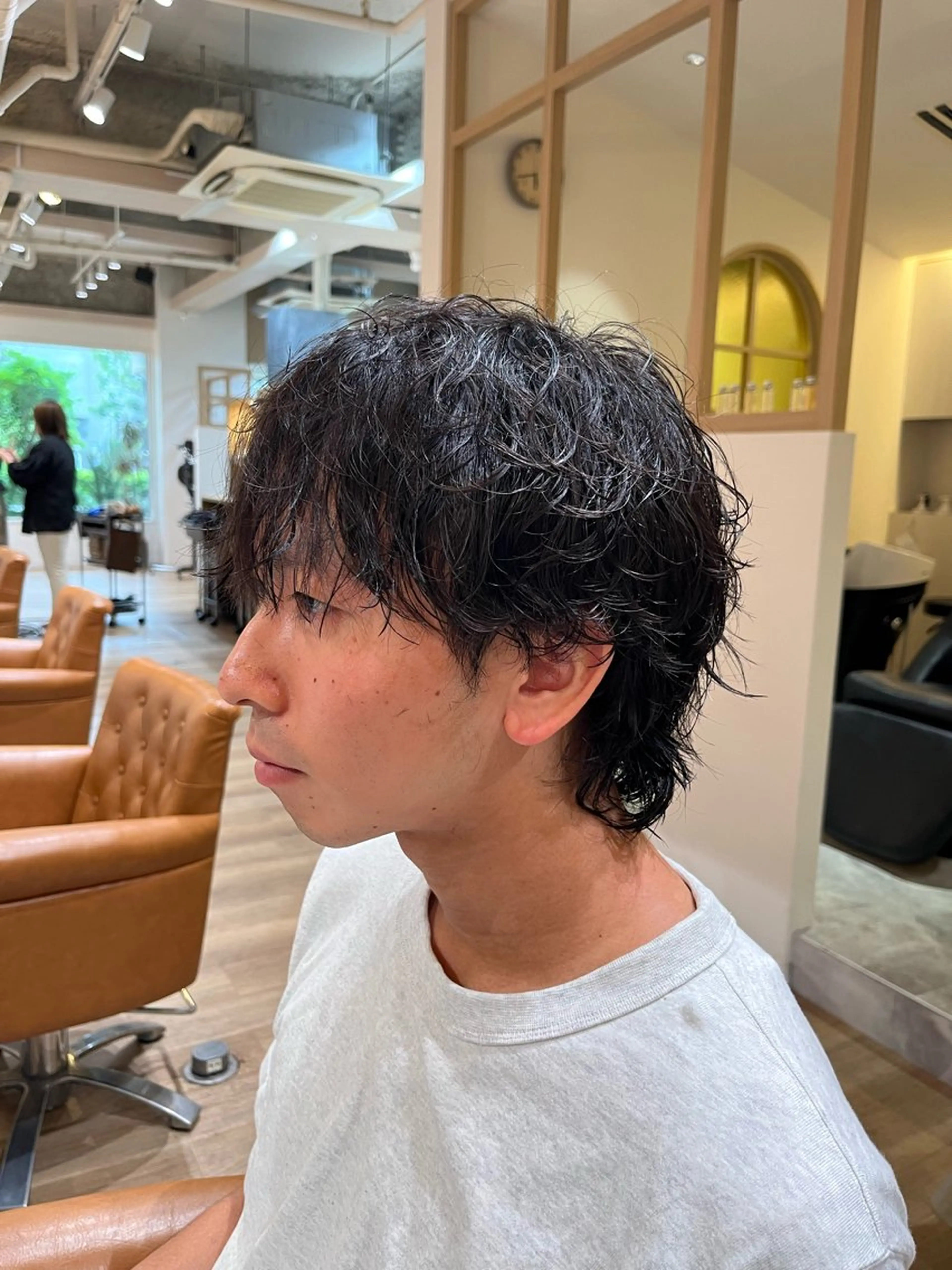 パーマ メンズ メンズパーマ bisou hair スガノ　カヤノのマツエク・マツパデザイン