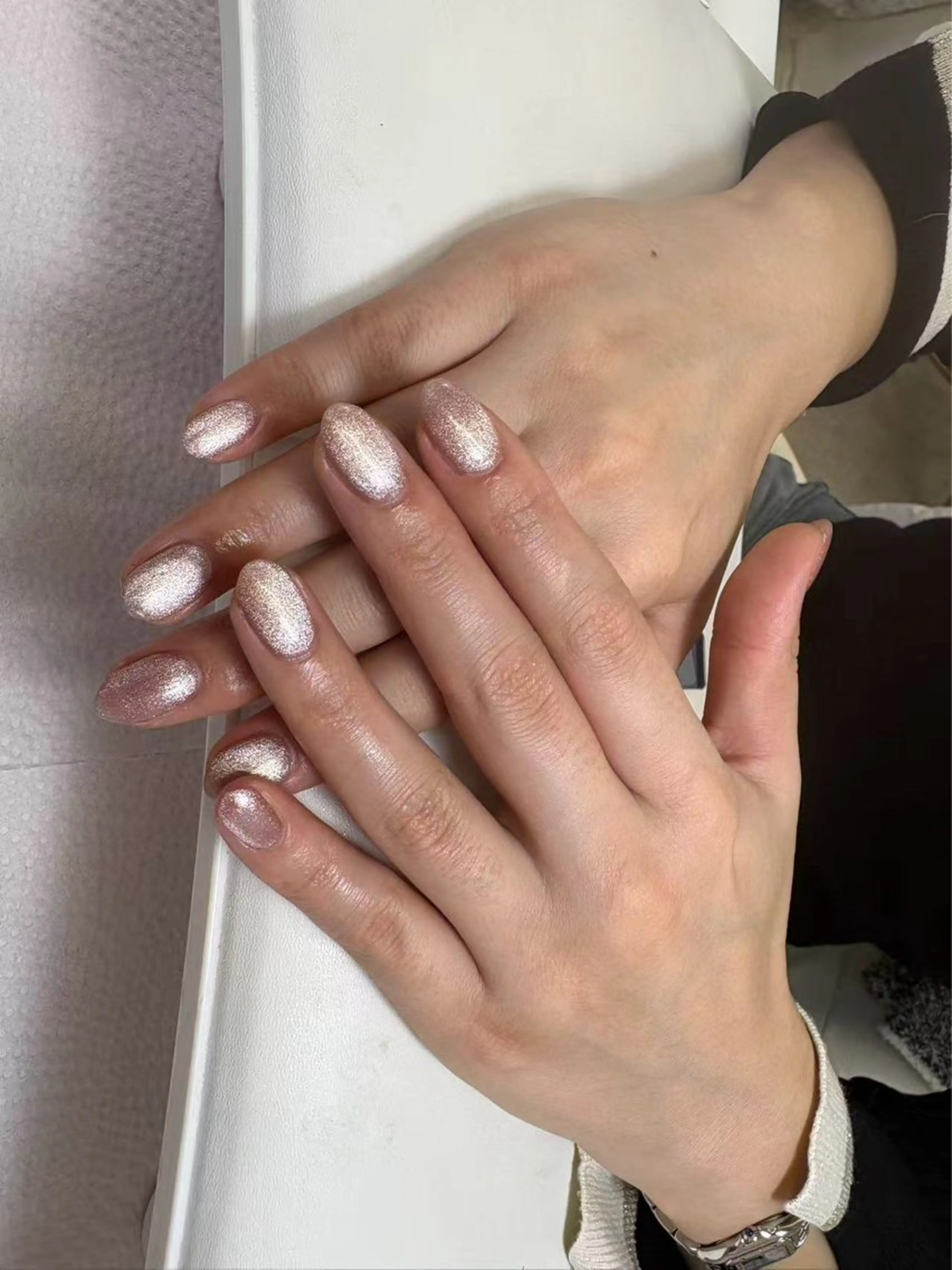 ネイル チークネイル フットネイル フレンチネイル ジェルネイル ガラスフレンチ 柚子 Nikoのネイルデザイン