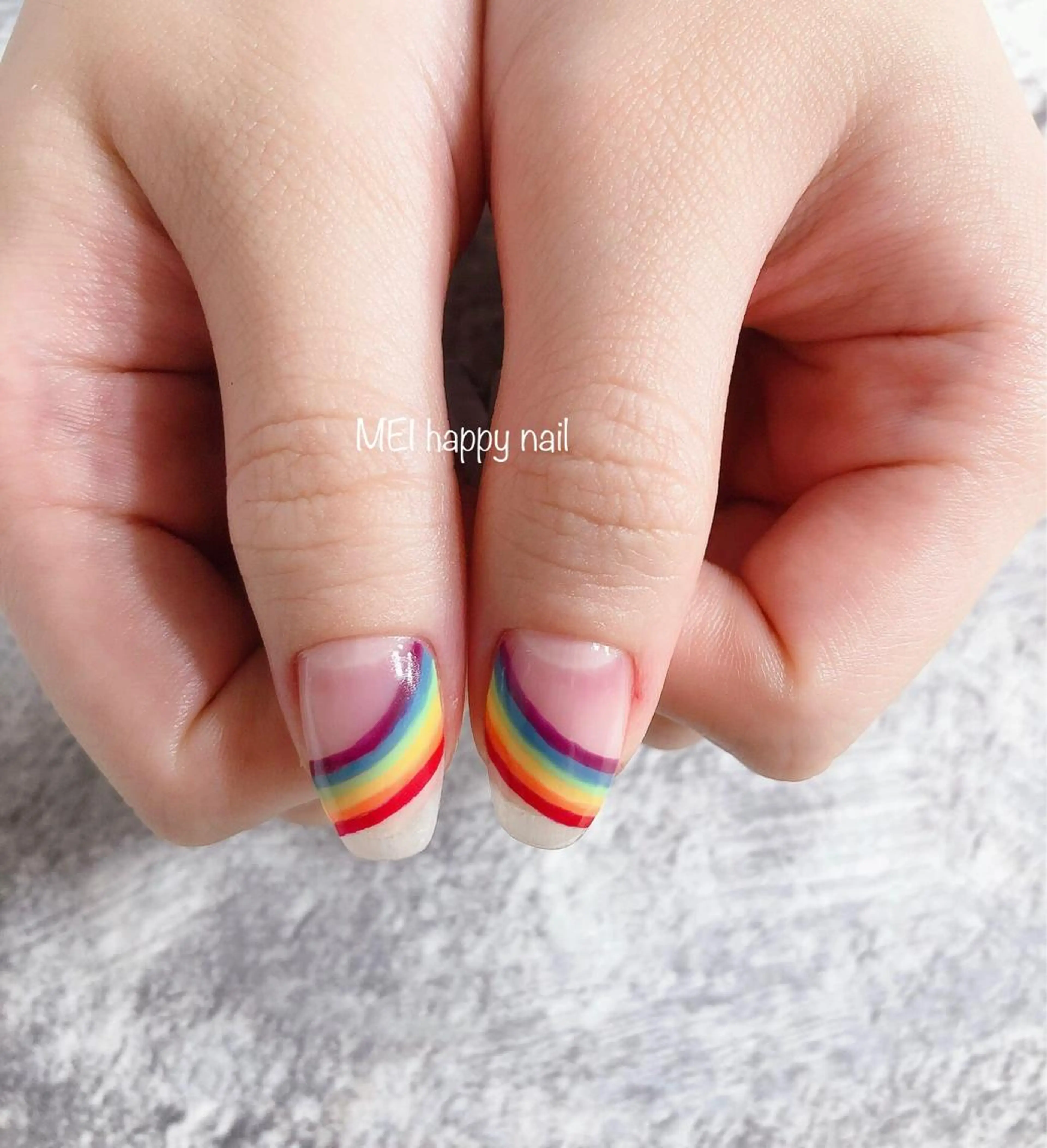 ネイル 北浦和 自爪育成ケアのネイルデザイン