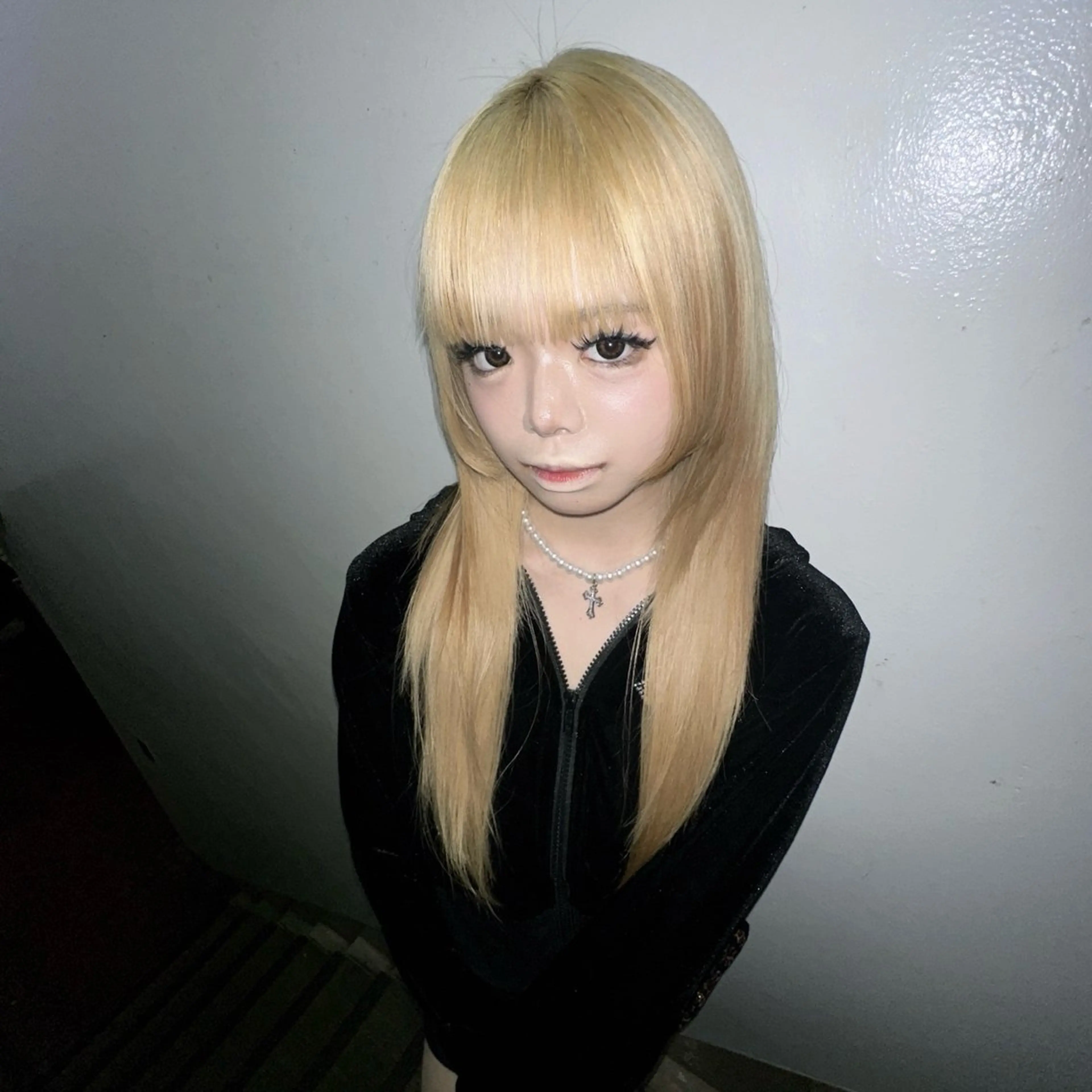 ロング カラー ハイトーン/ウルフ /エクステ/ましろのヘアスタイル