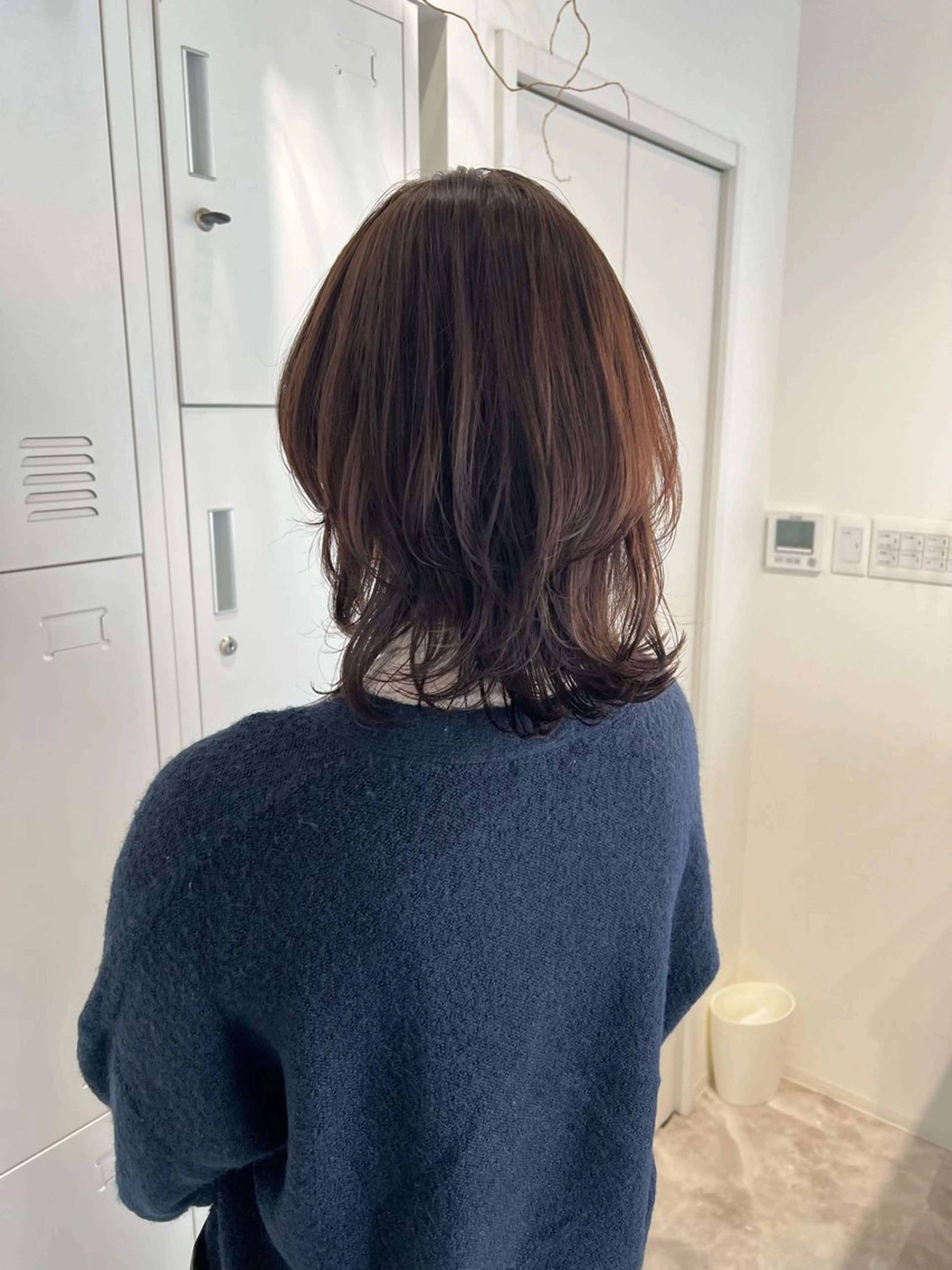 ミディアム レイヤーカット カット 黒阪 なみのヘアスタイル