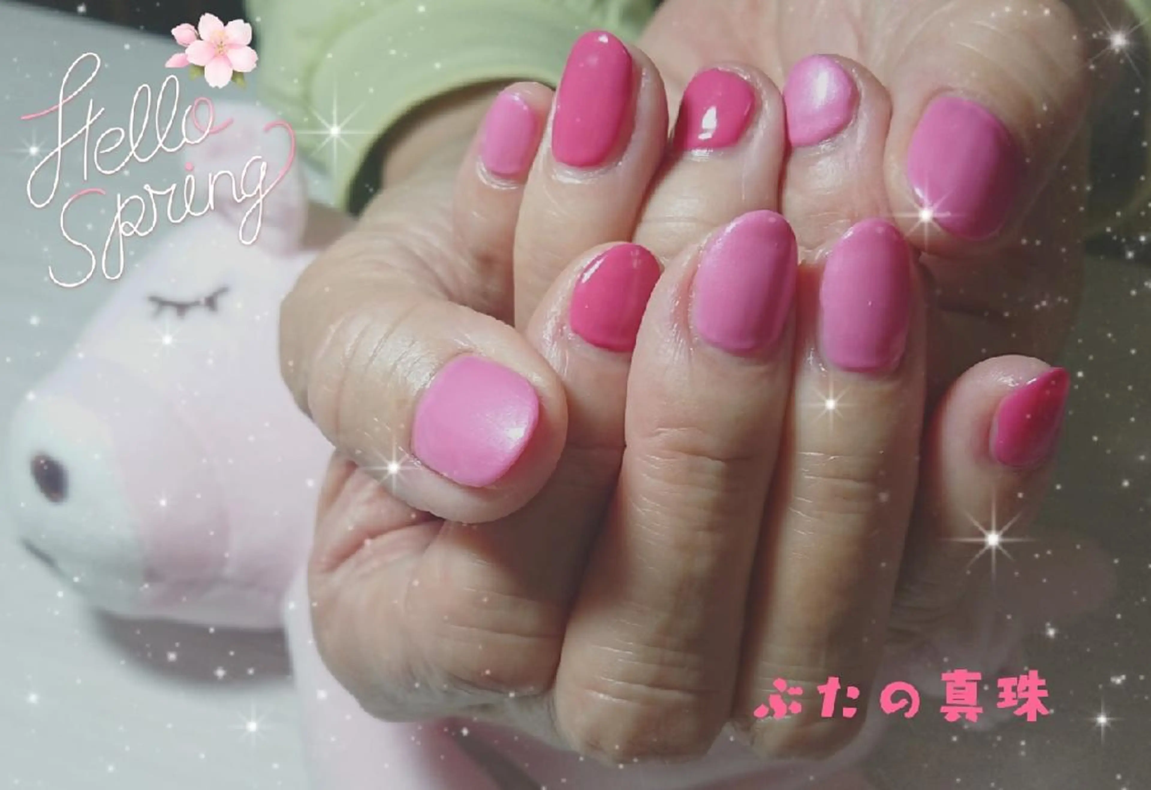 ネイル 桜ネイル ハンドネイル 林 珠里のネイルデザイン