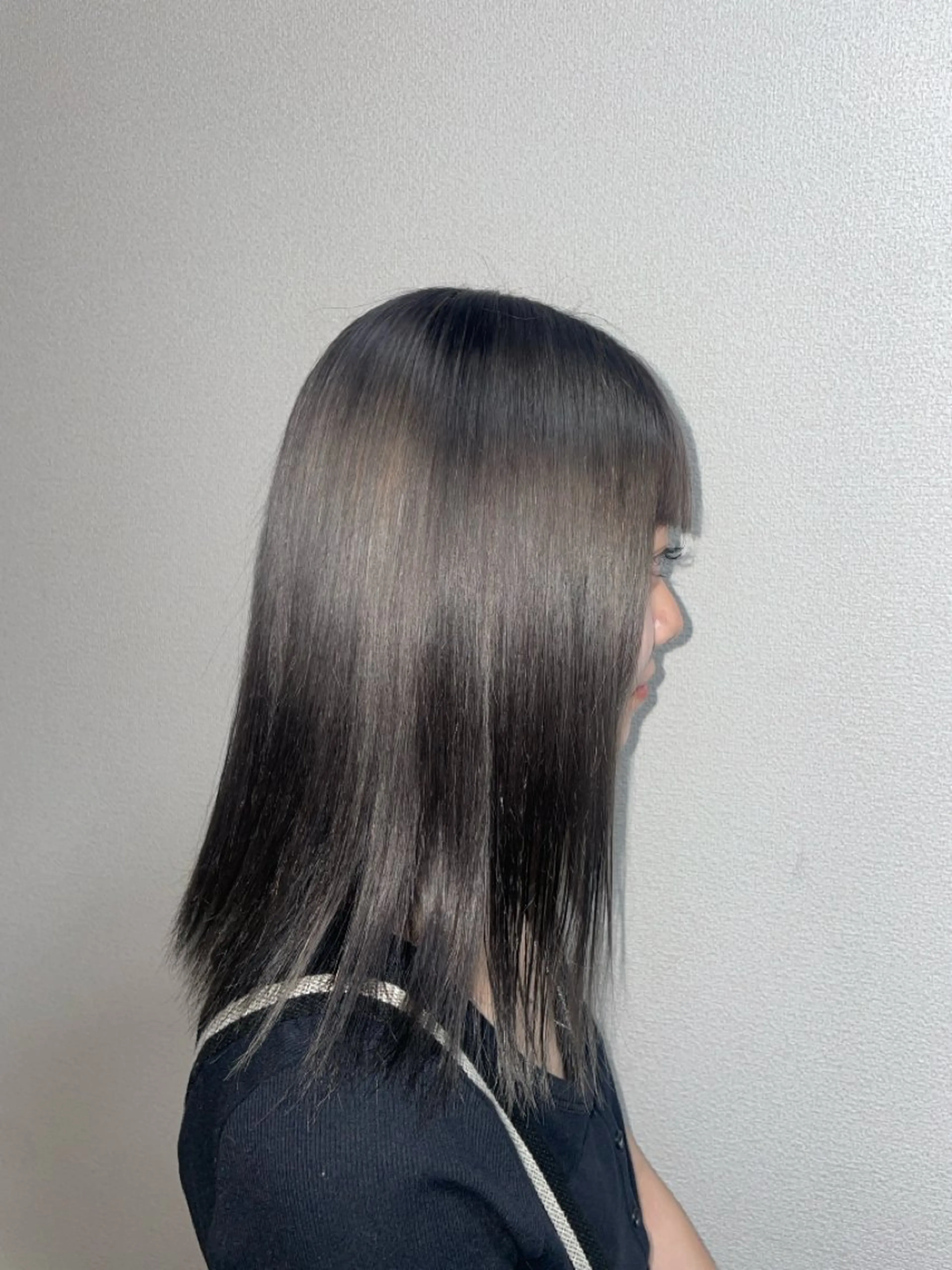 ミディアム ヘアカラー 大谷 羽音のヘアスタイル