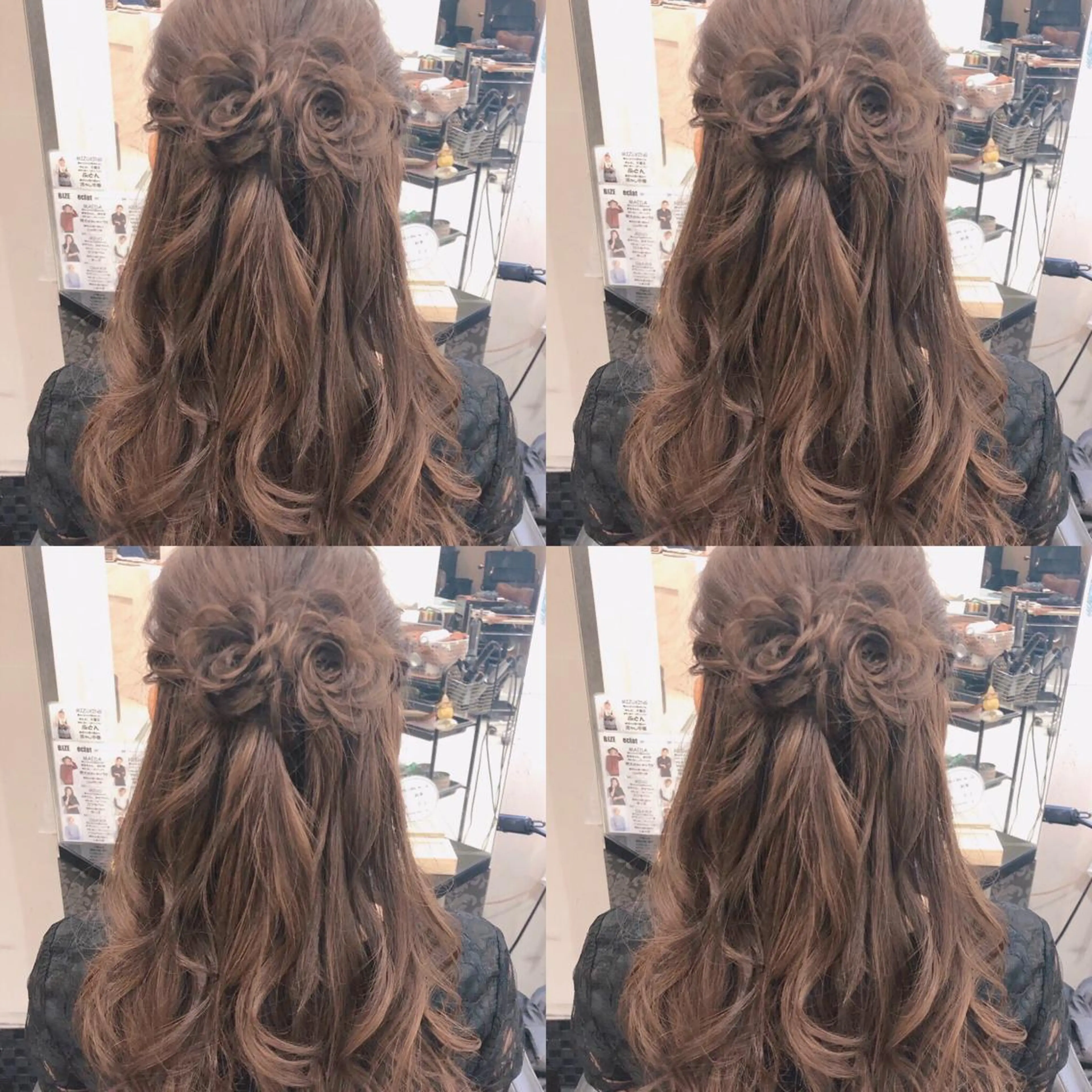 ロング ヘアアレンジ ハーフアップ ヘアセット 🌷MAYU 🌷のヘアスタイル