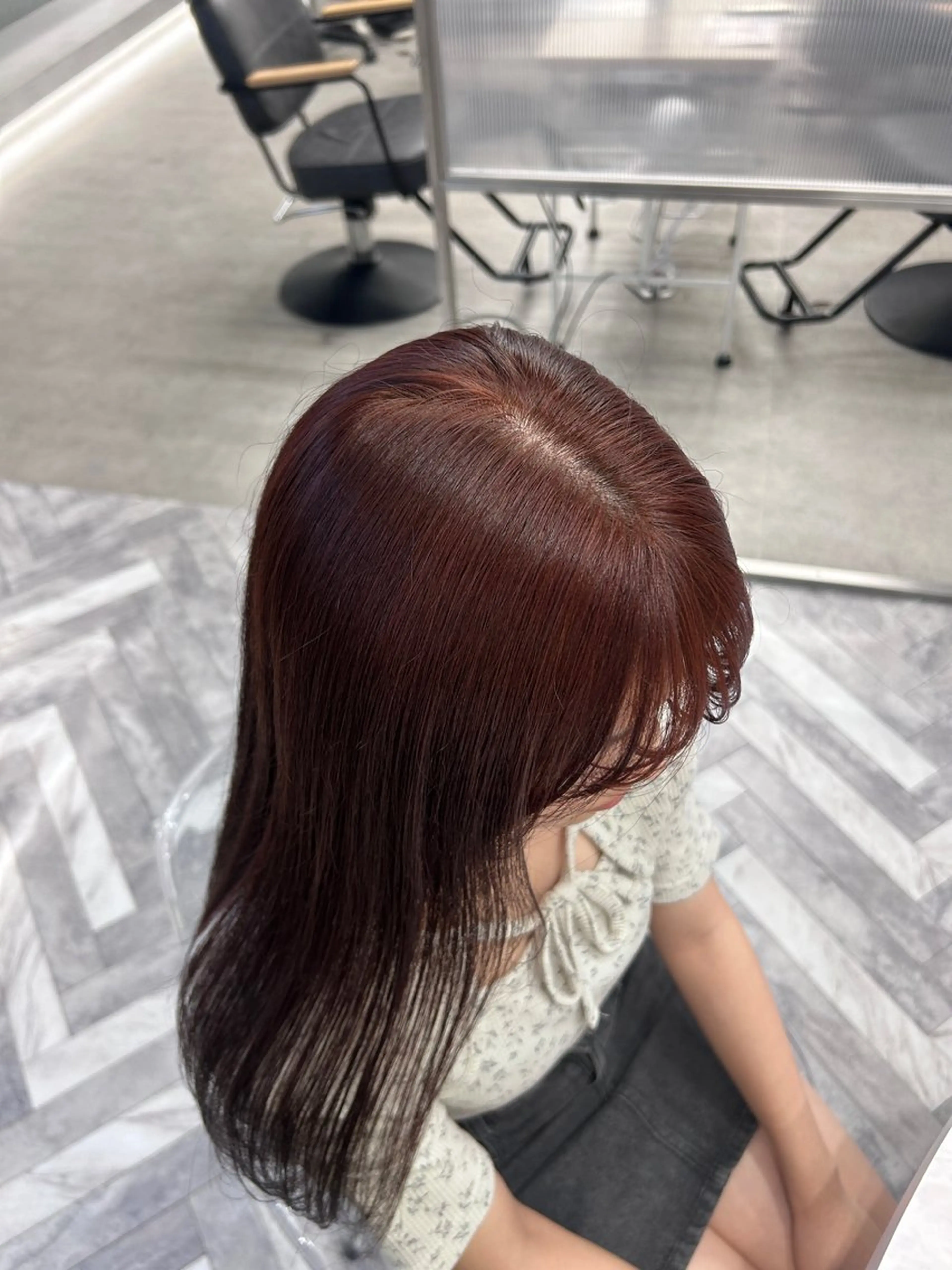 セミロング カラー ヘアカラー 冬っぽカラー/ マツエク/ゆきなのマツエク・マツパデザイン