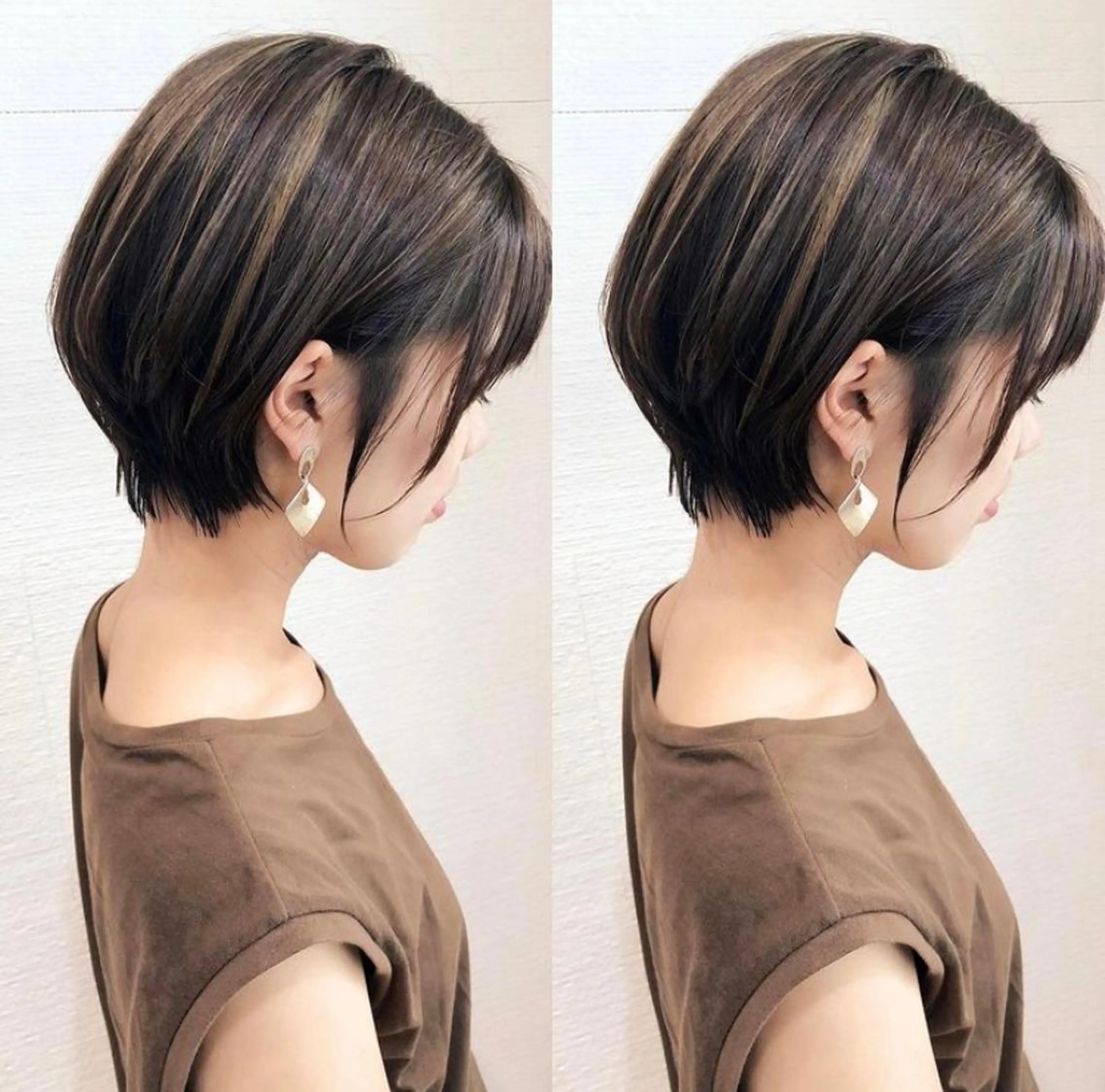 ショート ショート/ボブ/ 白髪ぼかし/しんやのヘアスタイル