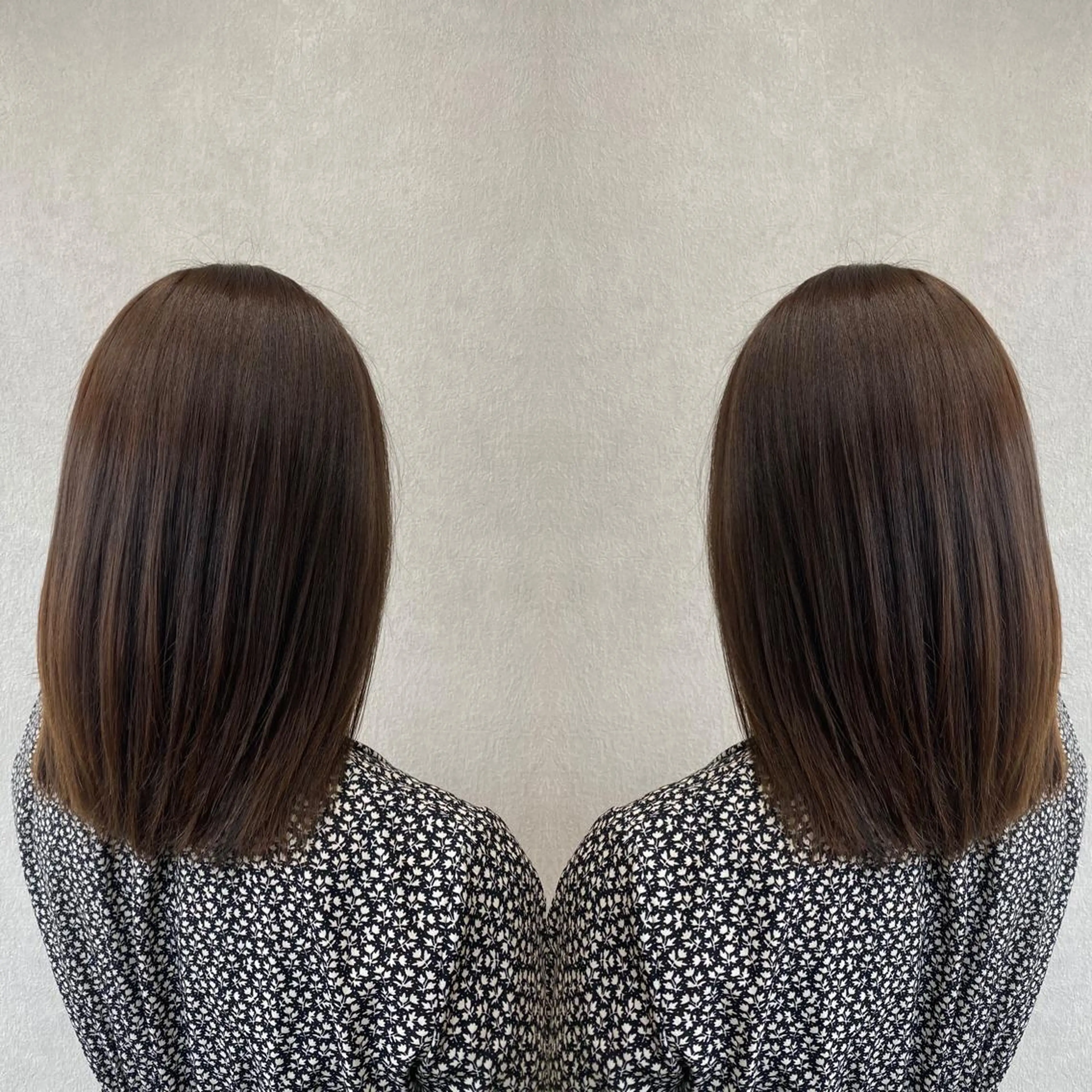 ミディアム カラー ベージュカラー カット トリートメント tocca 💜石田愛結💜のヘアスタイル