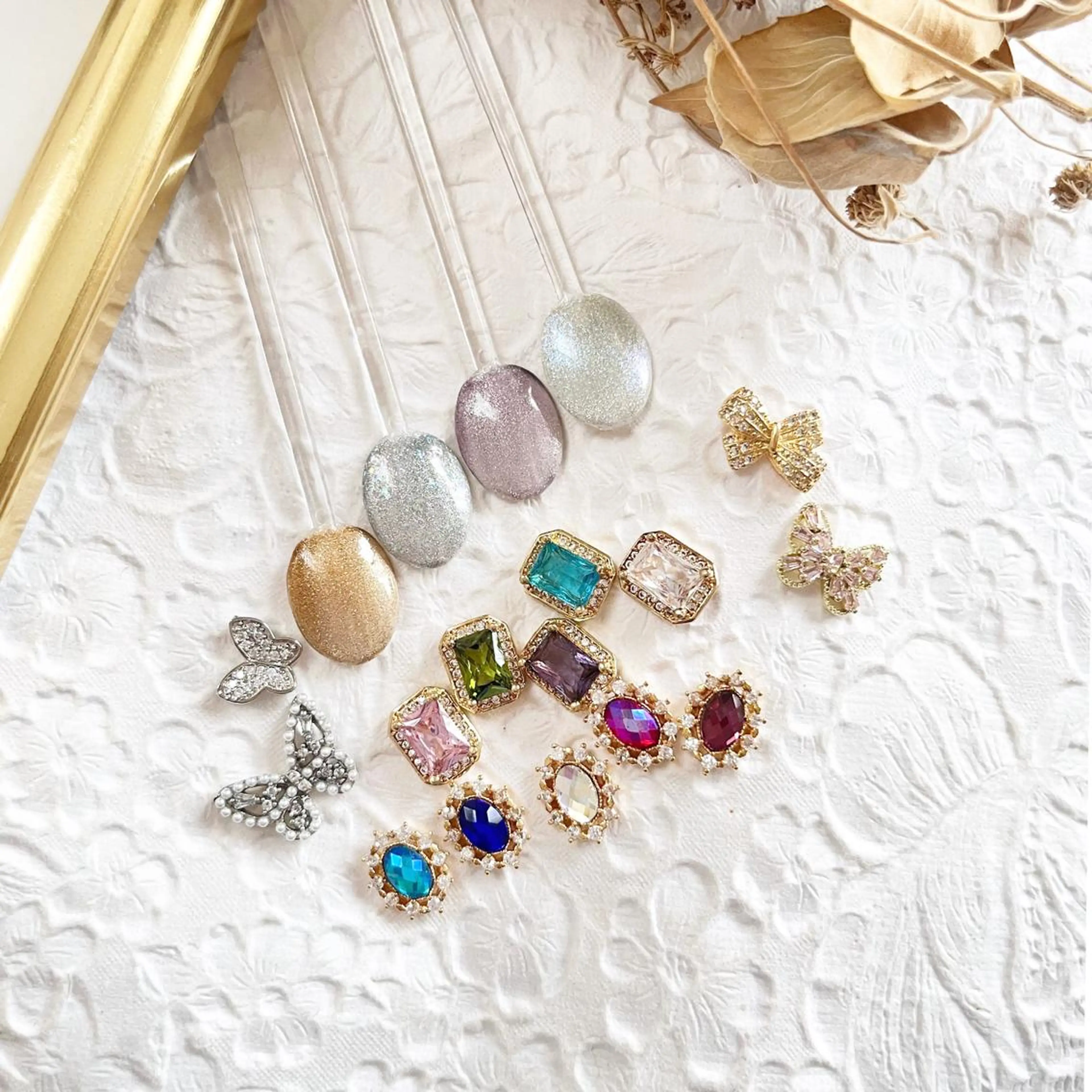 ネイル アートネイル マグネットネイル ストーンネイル 夏ネイル ハンドネイル miel nailのネイルデザイン