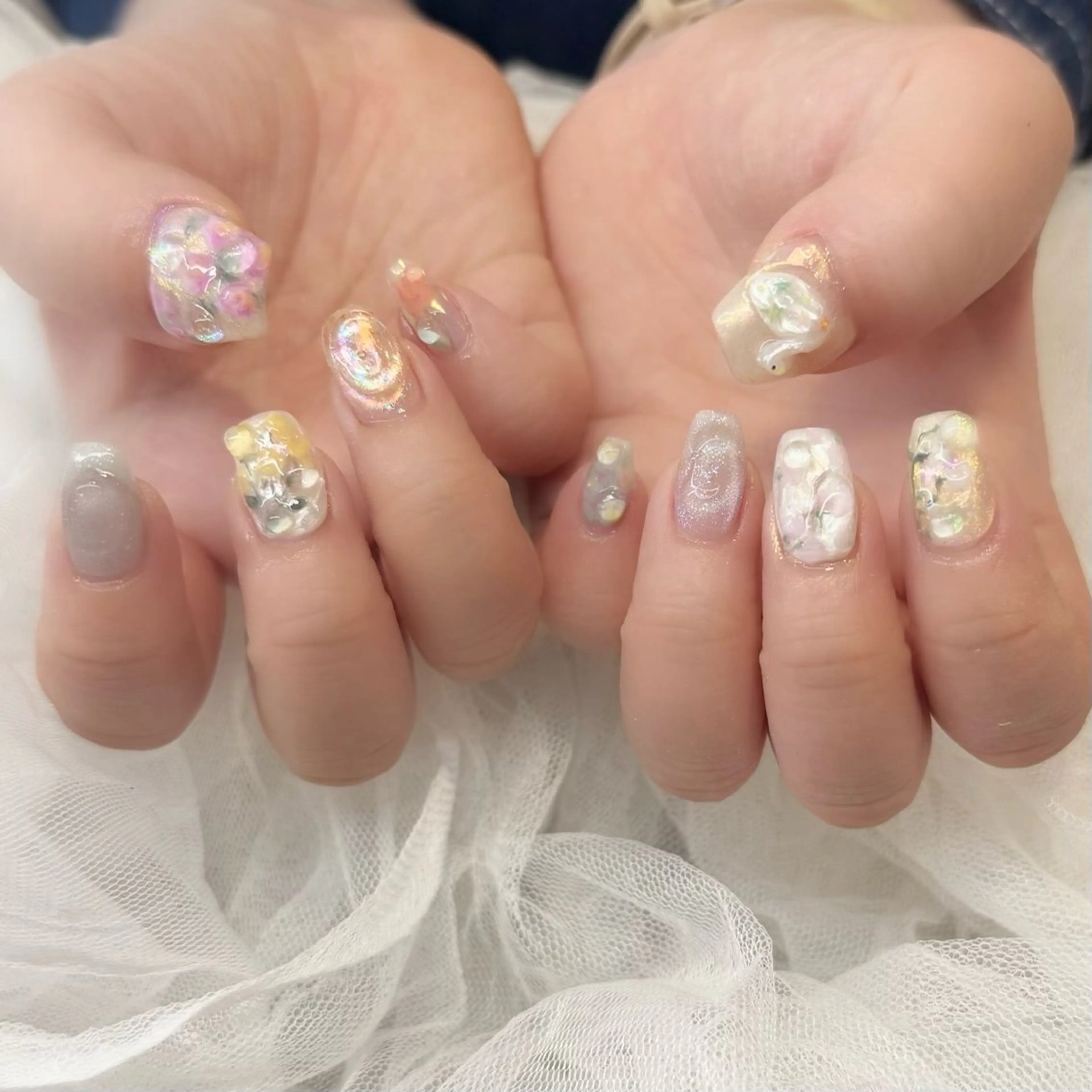 ネイル ハンドネイル 新井 ひなののネイルデザイン