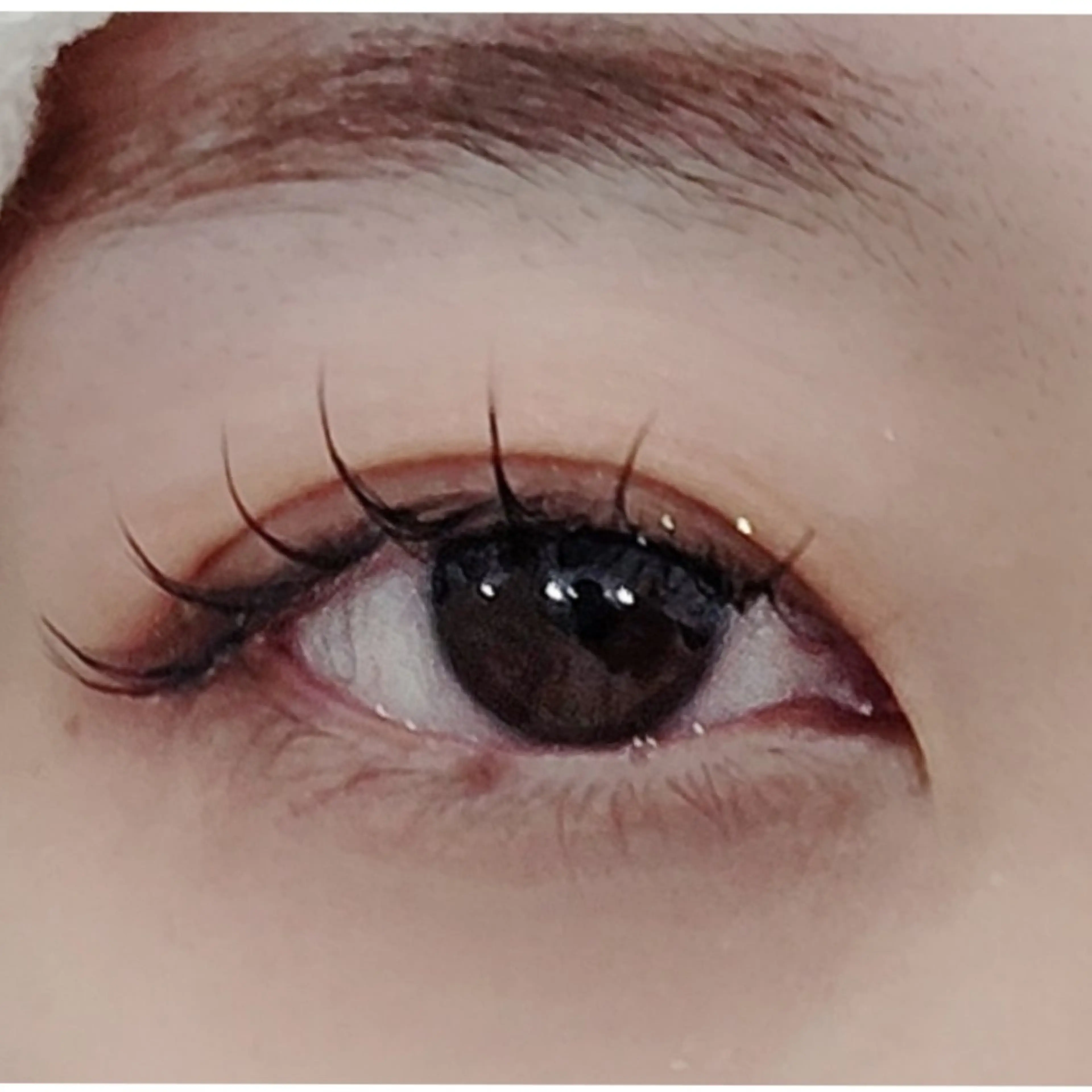 マツエク・マツパ 束感まつ毛 フラットラッシュ マツエク THE BALM🐱 TAKI★のマツエク・マツパデザイン