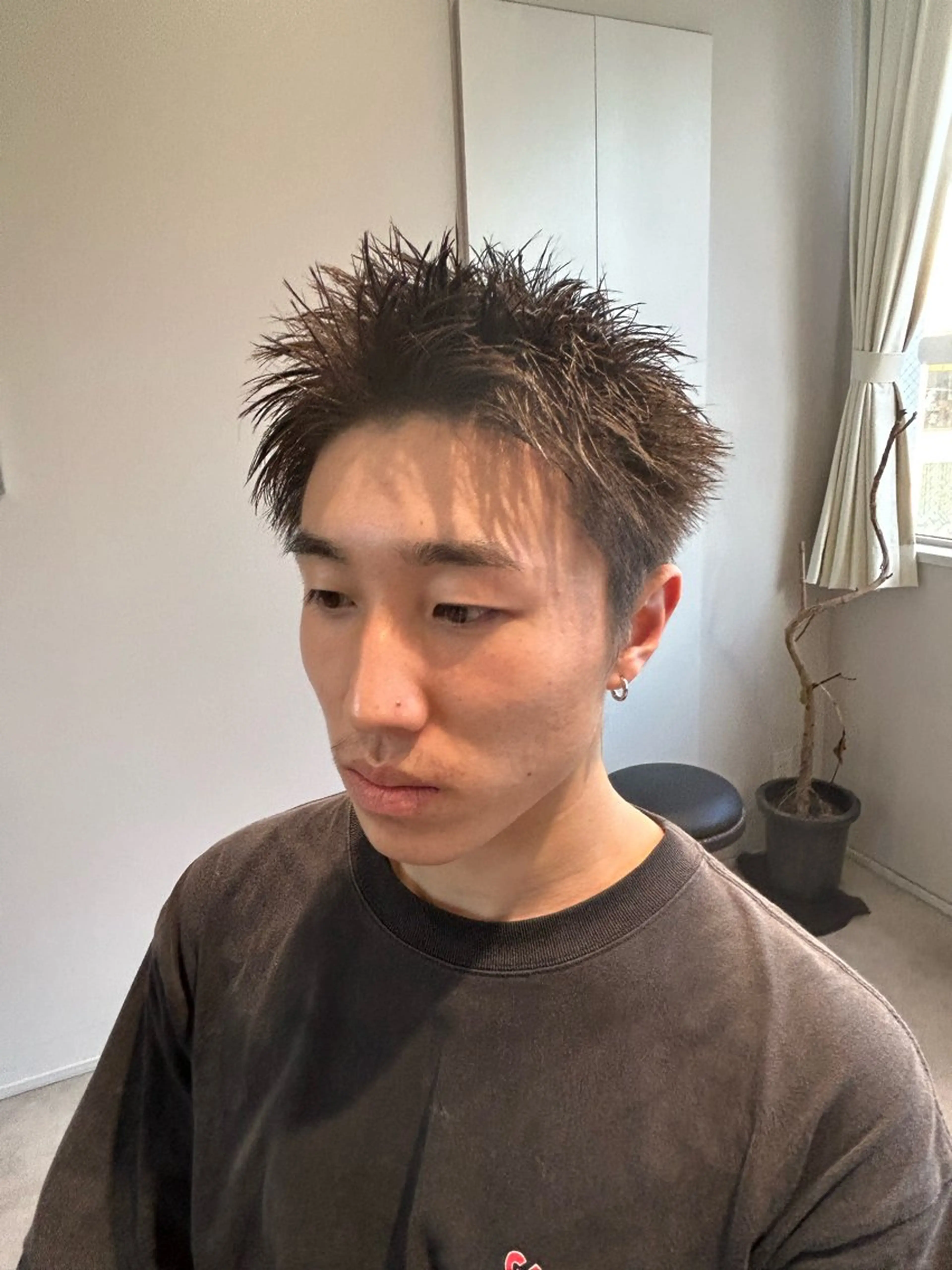 ショート ショートヘア カット トリートメント メンズパーマ/メンズ カット/伊藤　げんのヘアスタイル