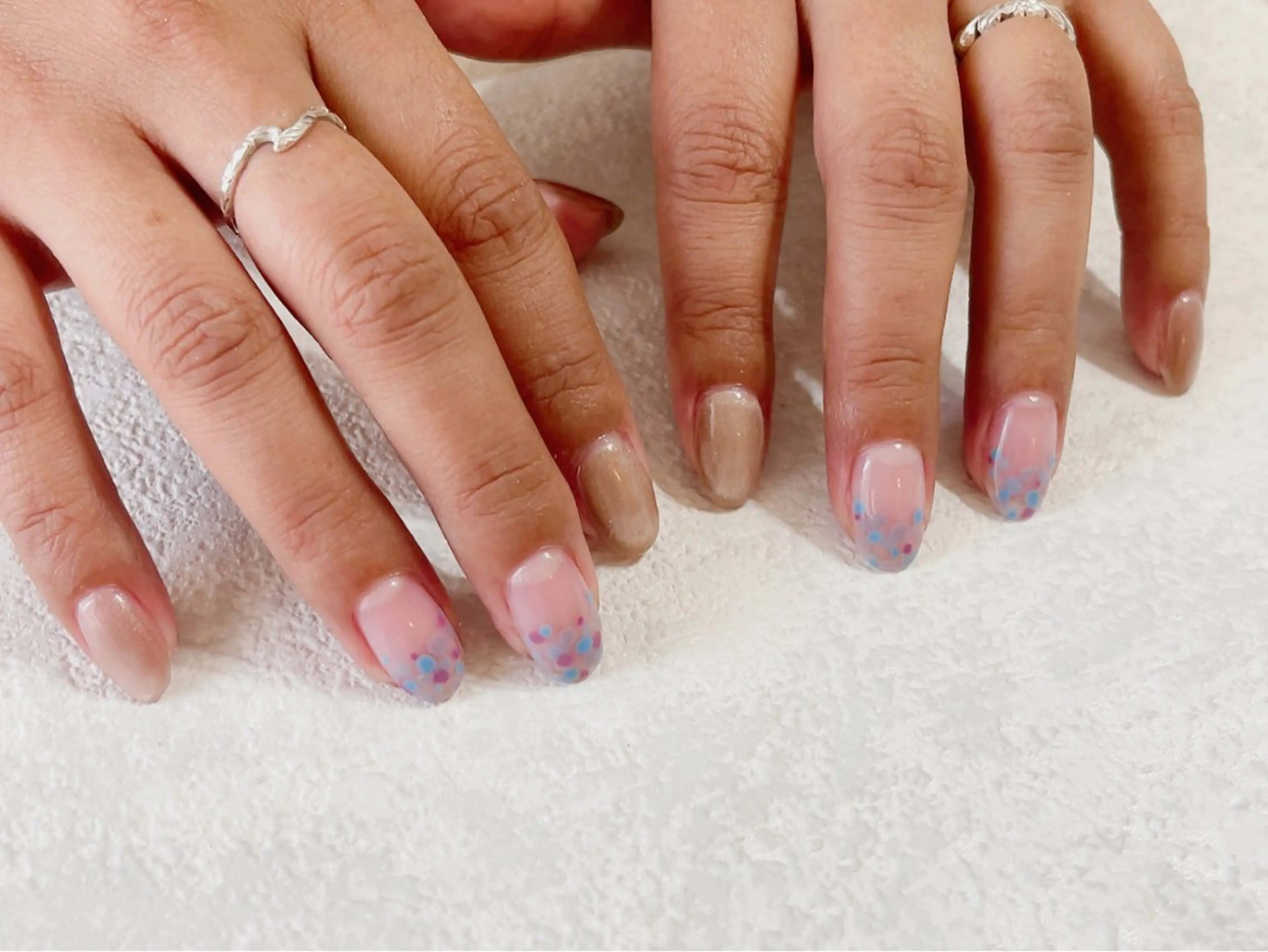 ネイル ジェルネイル メンズネイル パラジェル 夏ネイル ワンホンネイル ハンドネイル kikinail 溝の口のネイルデザイン