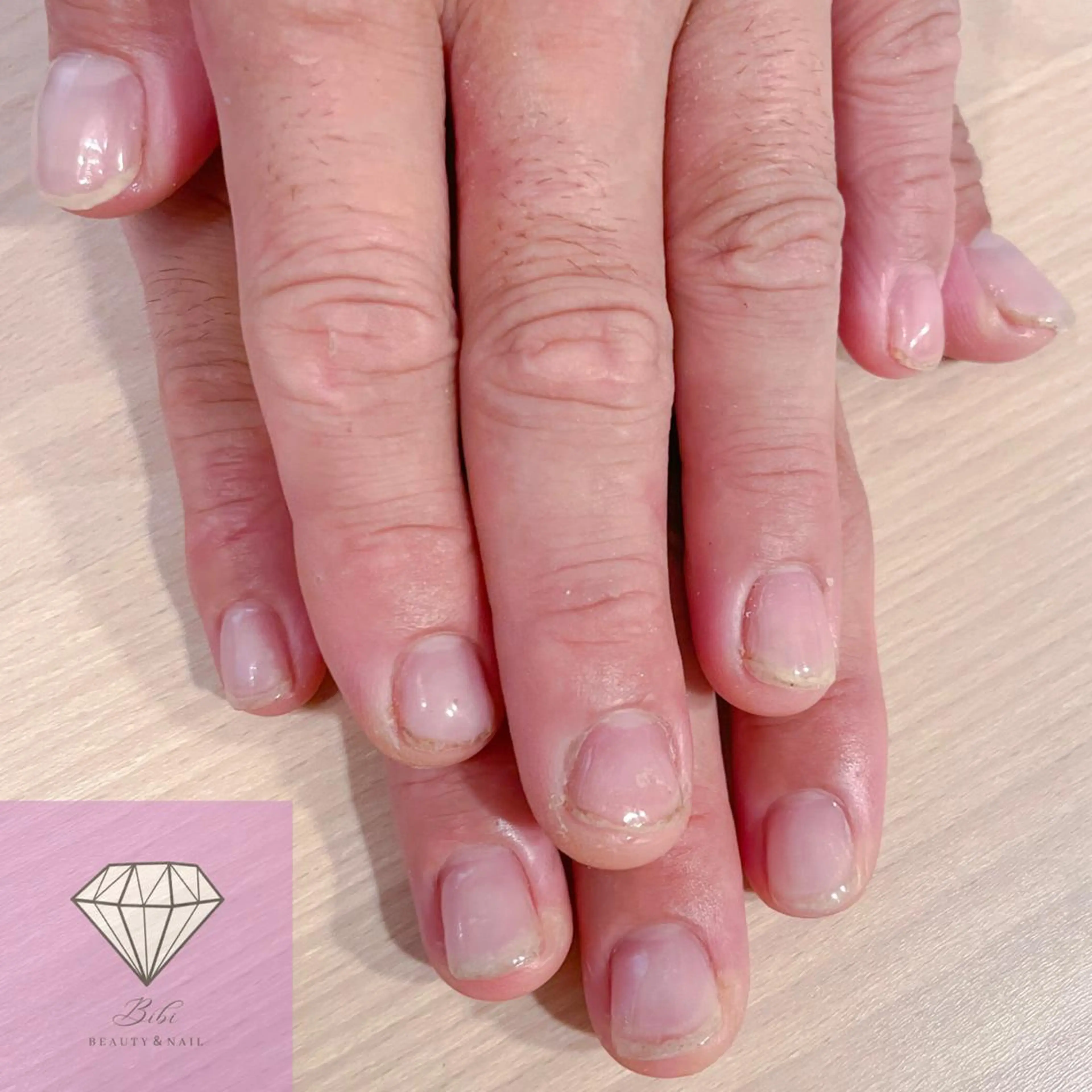 メンズ ネイル クリアネイル ジェルネイル メンズネイル ネイルサロン💎 Bibiのネイルデザイン