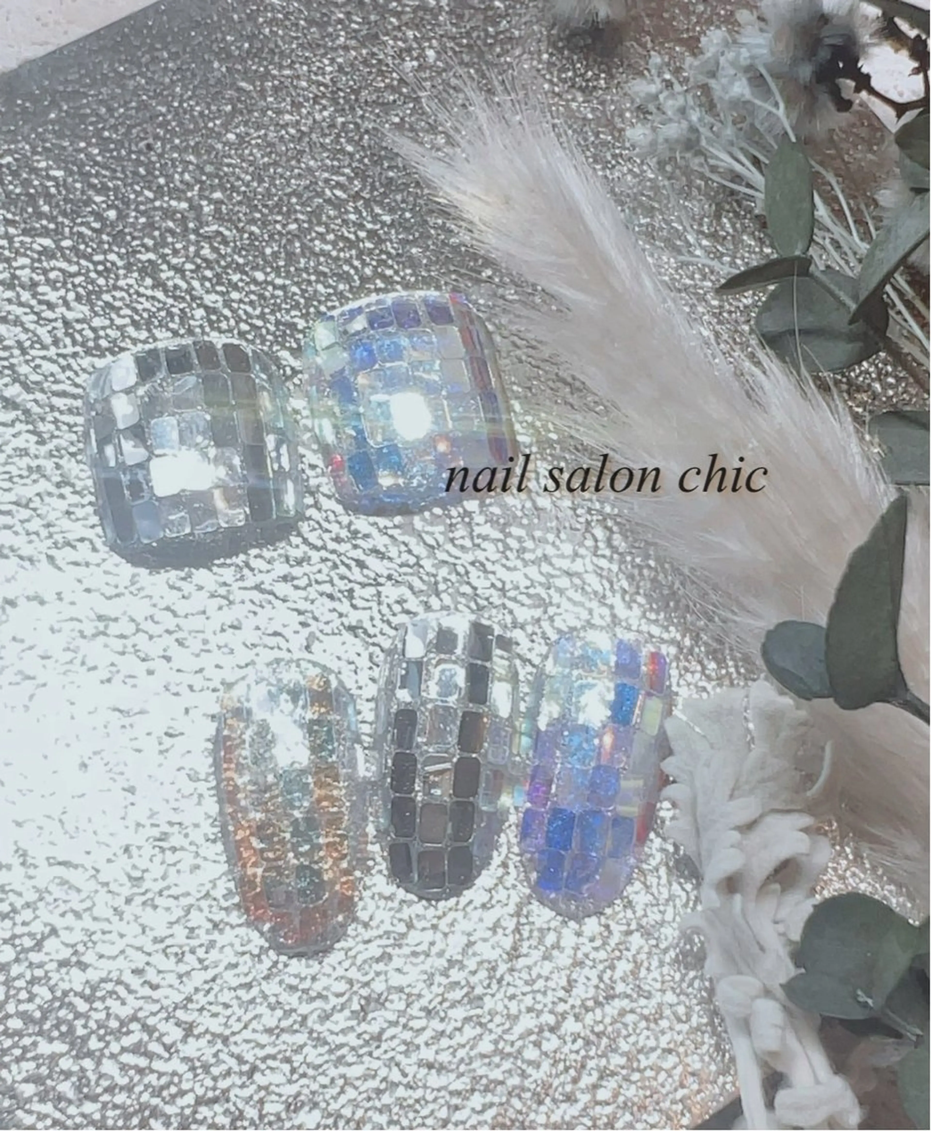ネイル ミラーネイル nail salon chicのネイルデザイン