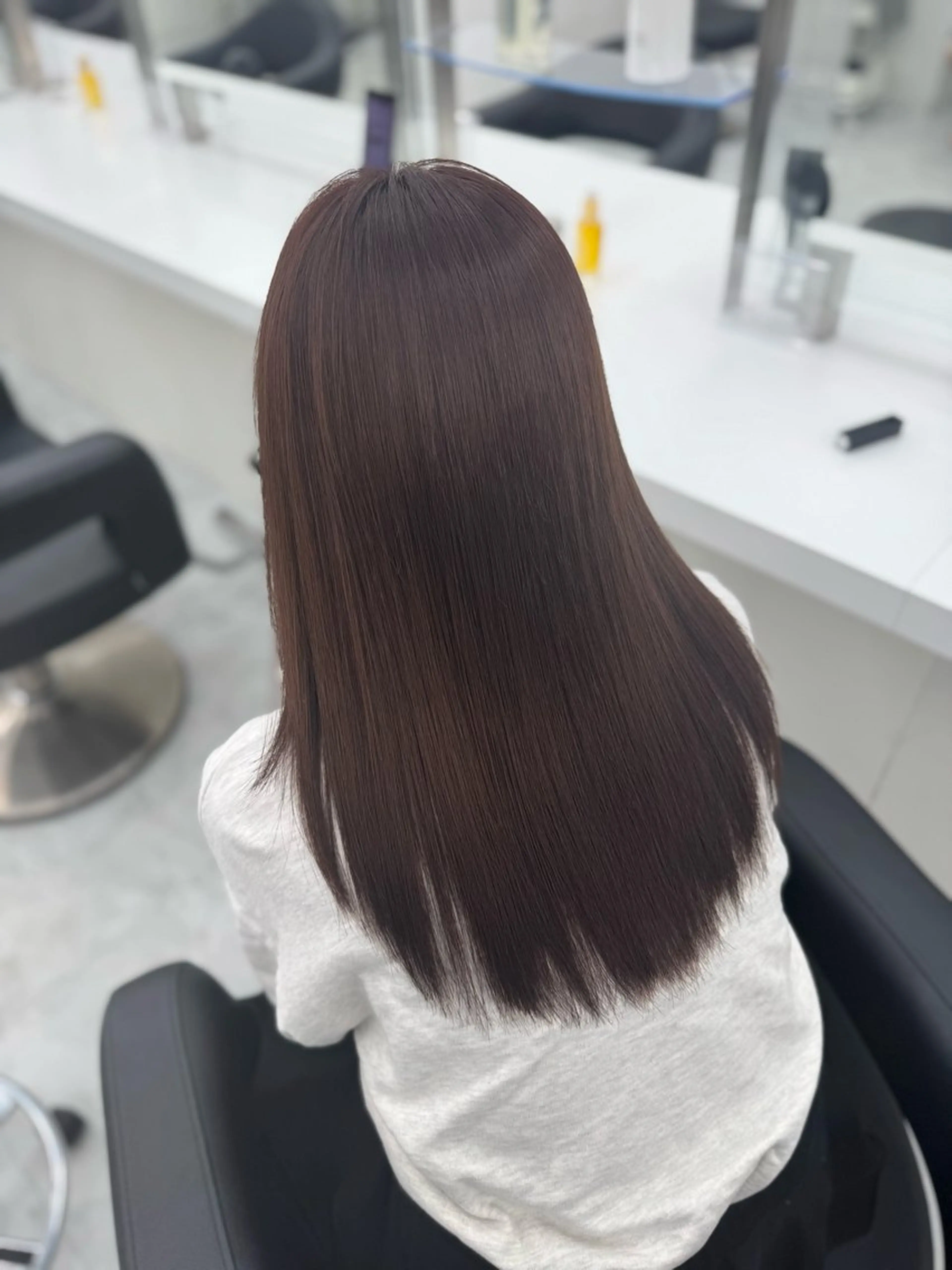 カラー 透明感カラー ヘアカラー トリートメント 🤍Mei🤍赤み消 し透明感ツヤカラーのヘアスタイル