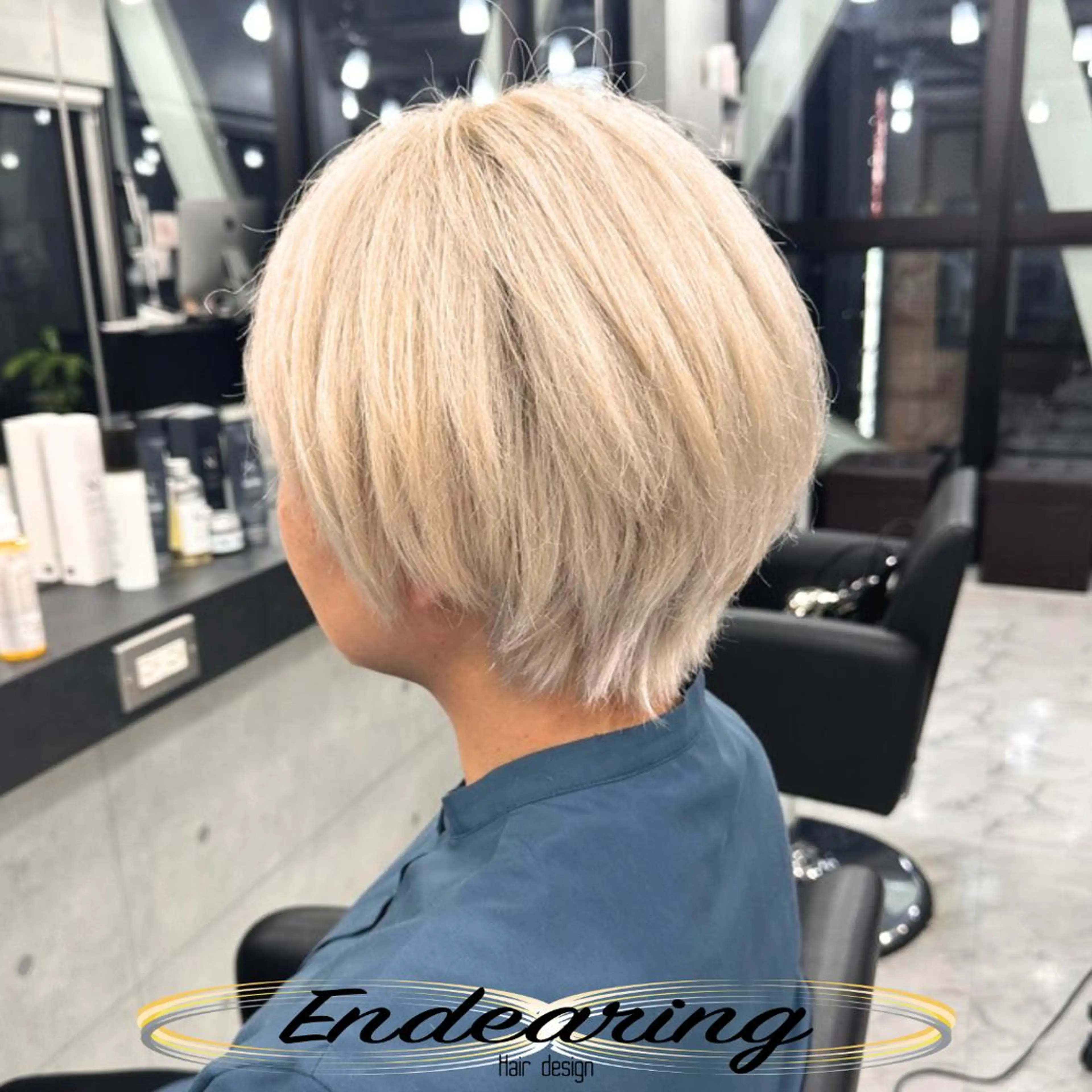 カラー ブリーチ ヘアカラー Endearing 銀座/レイヤーカットのヘアスタイル
