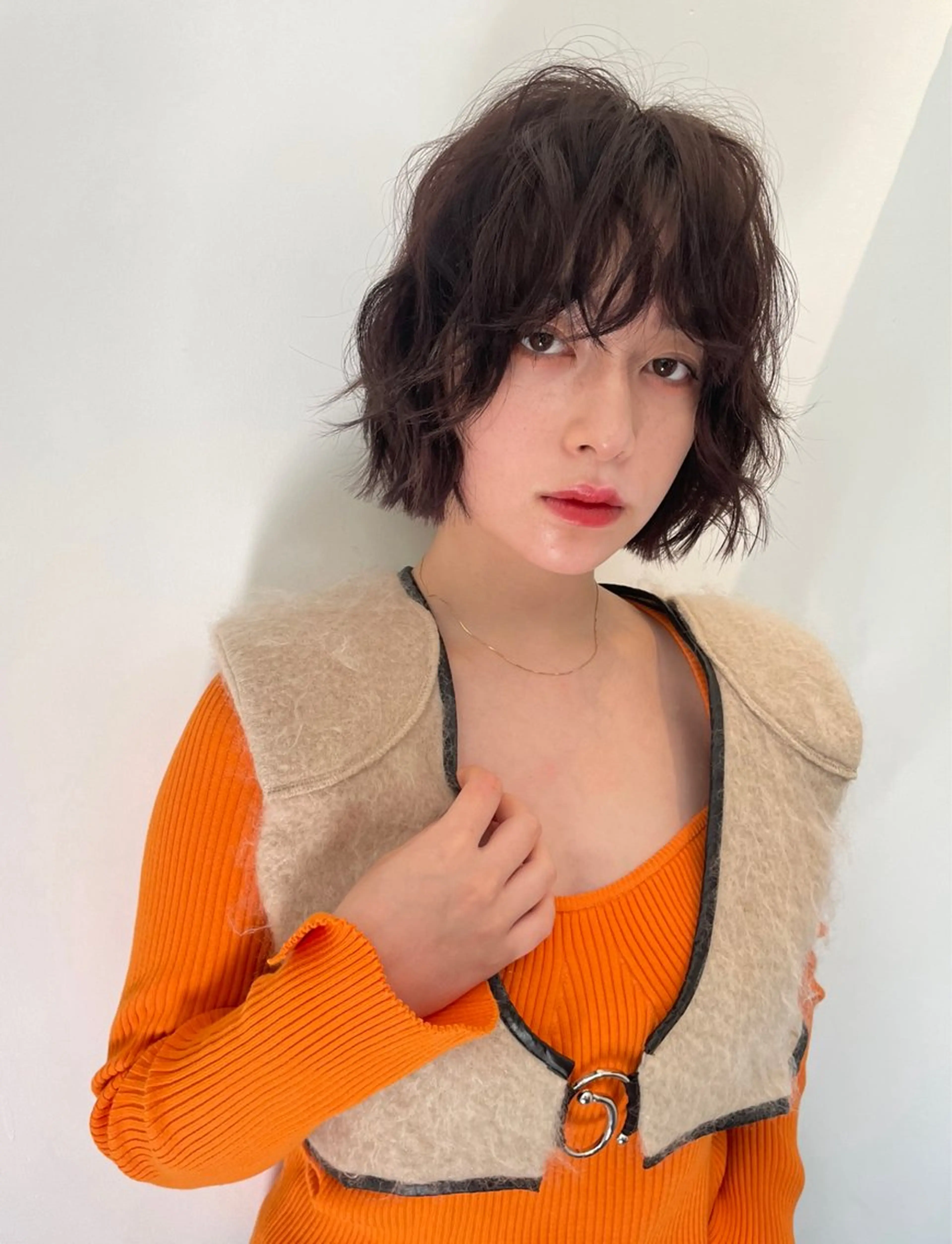 ミディアム パーマ 🍊美容室TU. LUCE／コン🍊のヘアスタイル