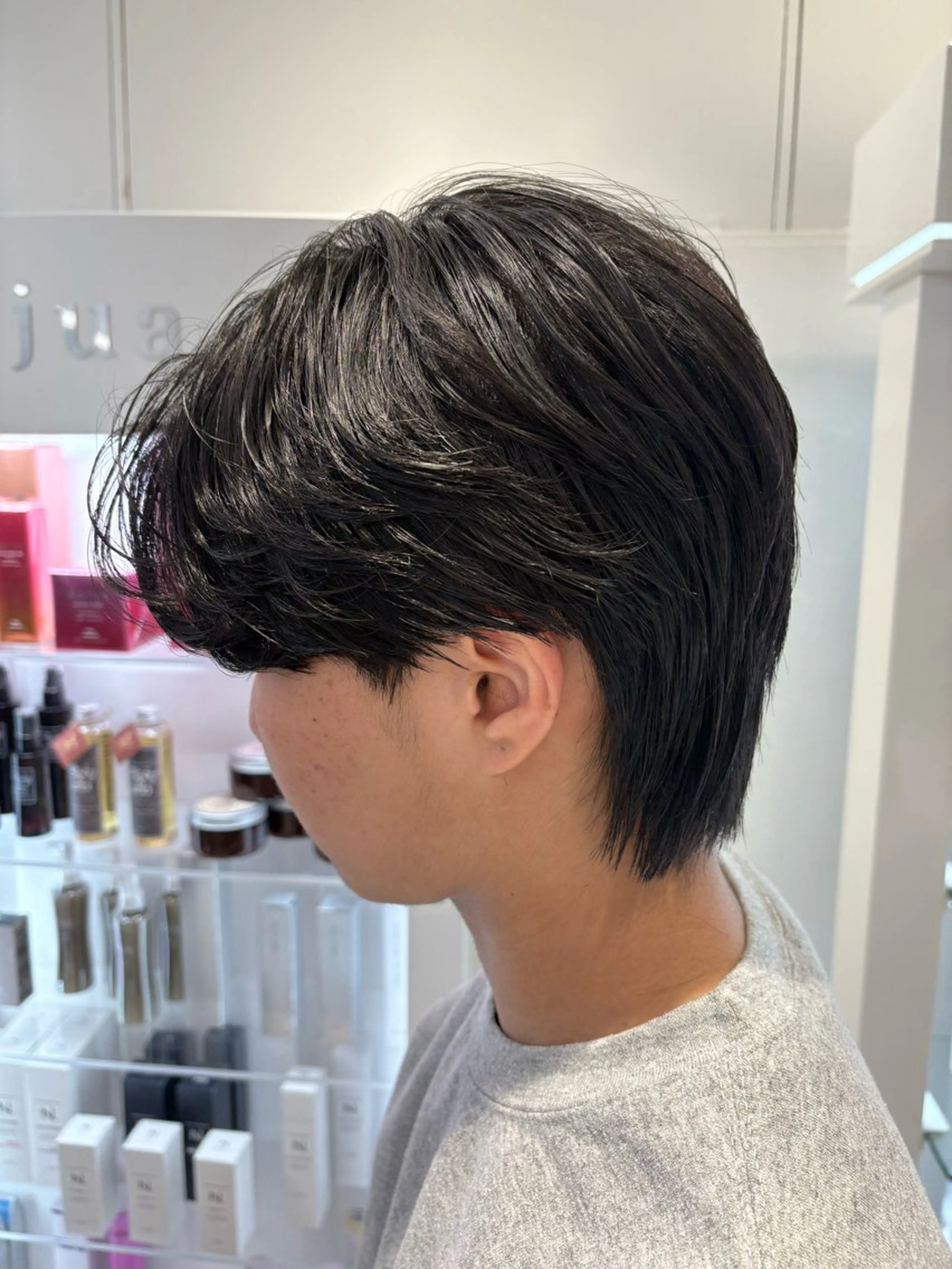 ショート メンズ メンズブリーチ カット ヘアカラー 堀江/透明感 ベージュ/白川幸太のヘアスタイル