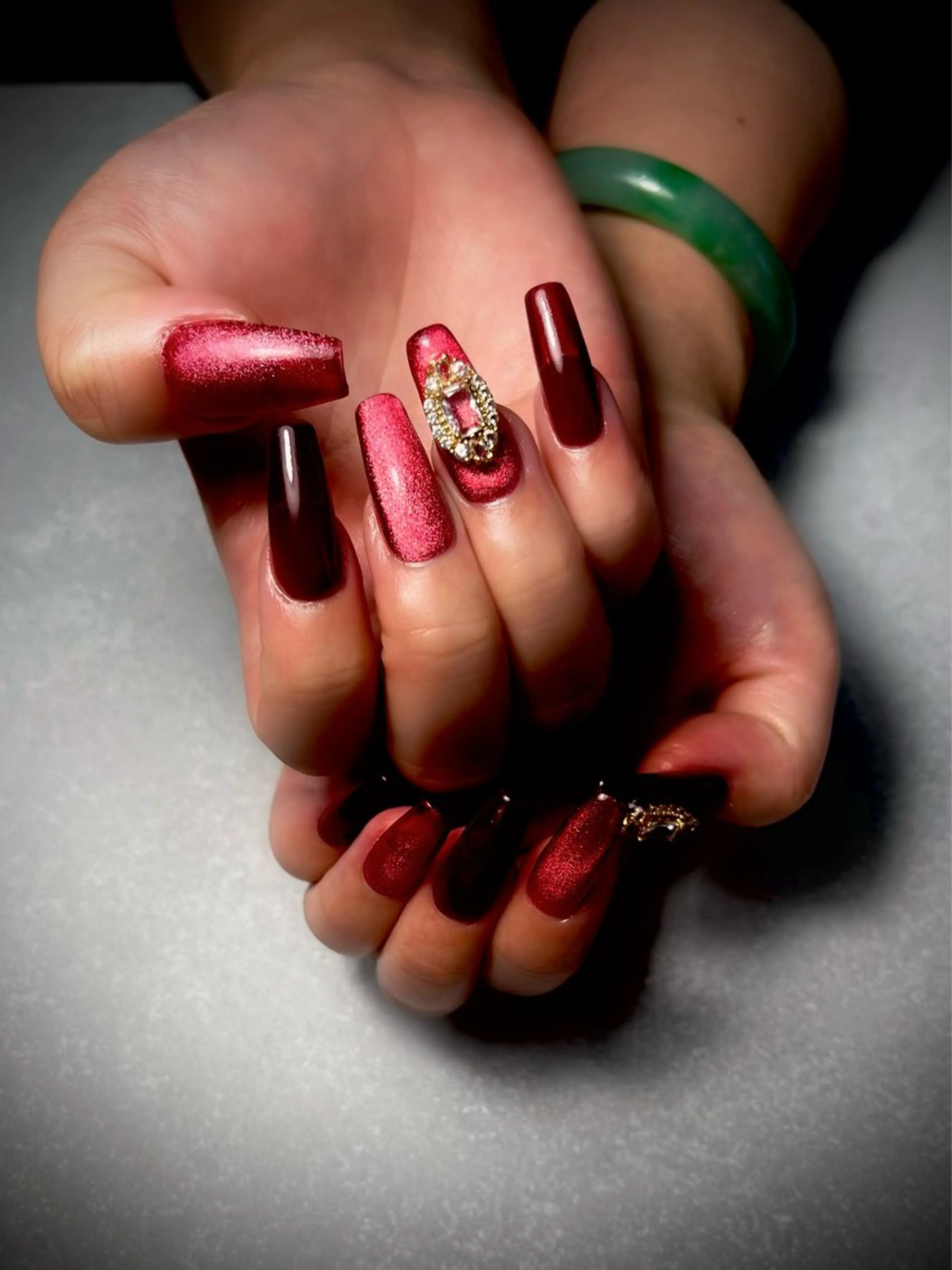 ネイル 長さ出し スカルプネイル nine.🦋 YUKOのネイルデザイン