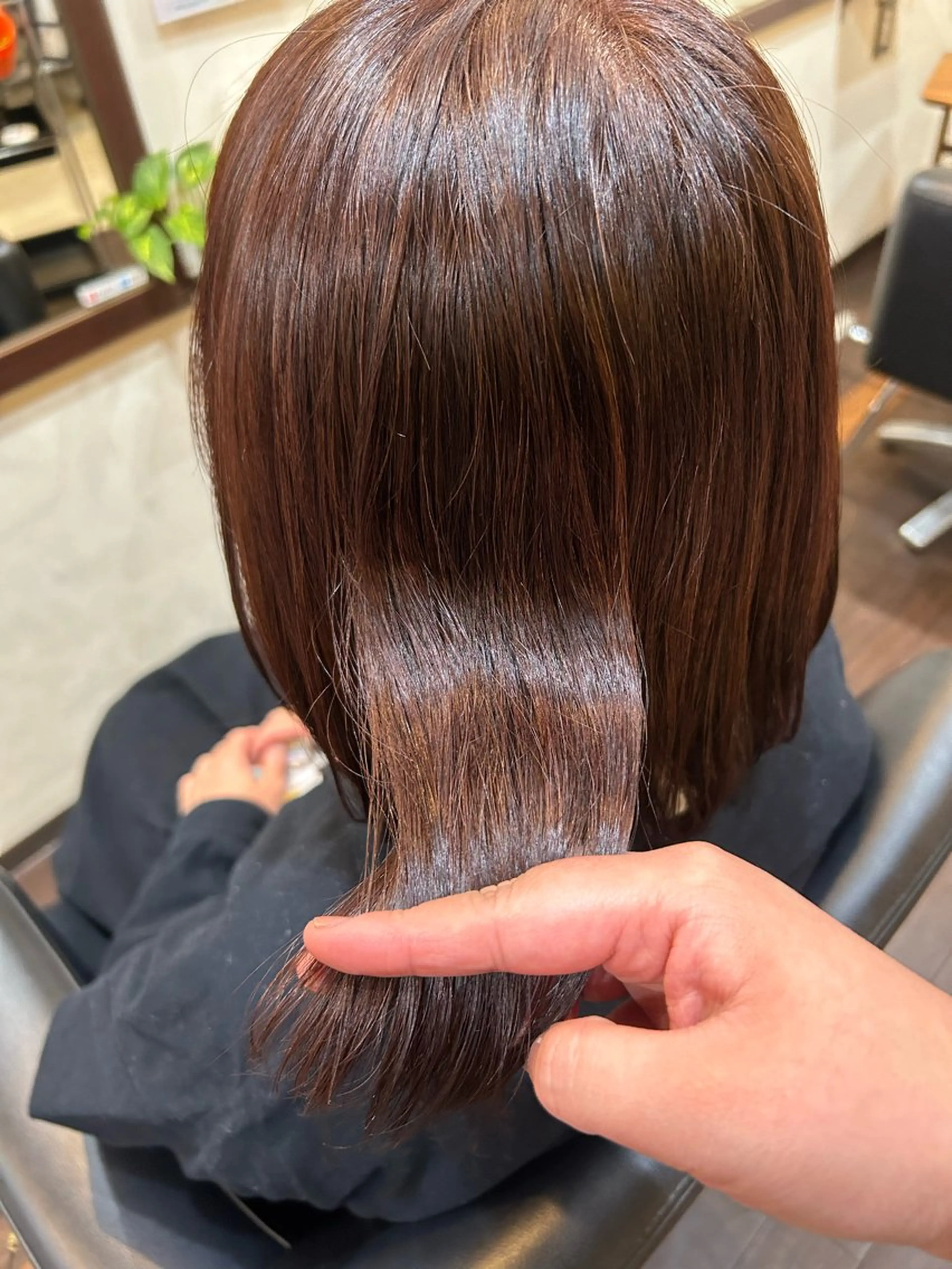 ミディアム 髪質改善 美容室 Jフィドルファドル所属・わきた かずなのヘアスタイル