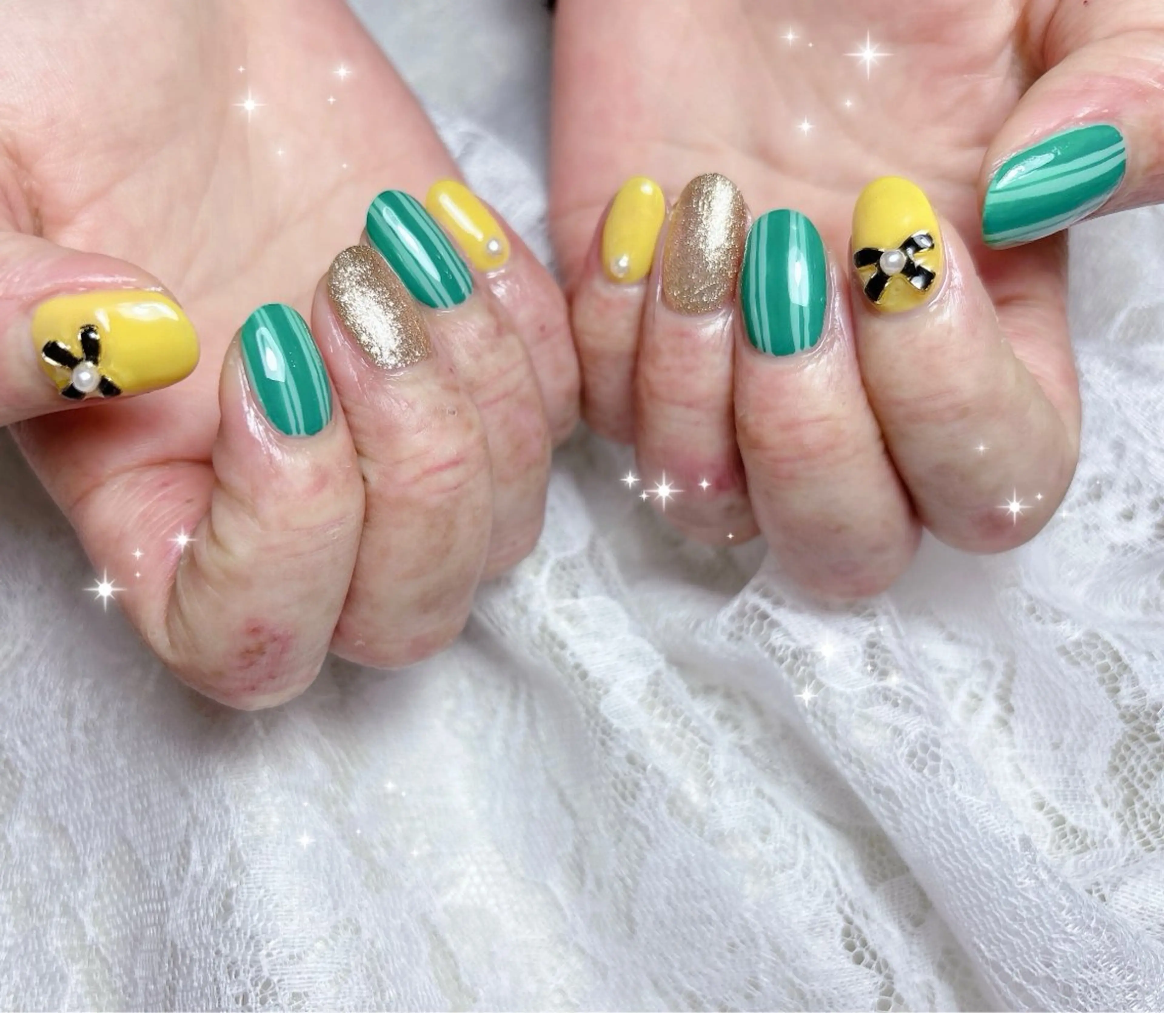 ネイル アートネイル ハンドネイル FLARE NAIL フレアネイルのネイルデザイン