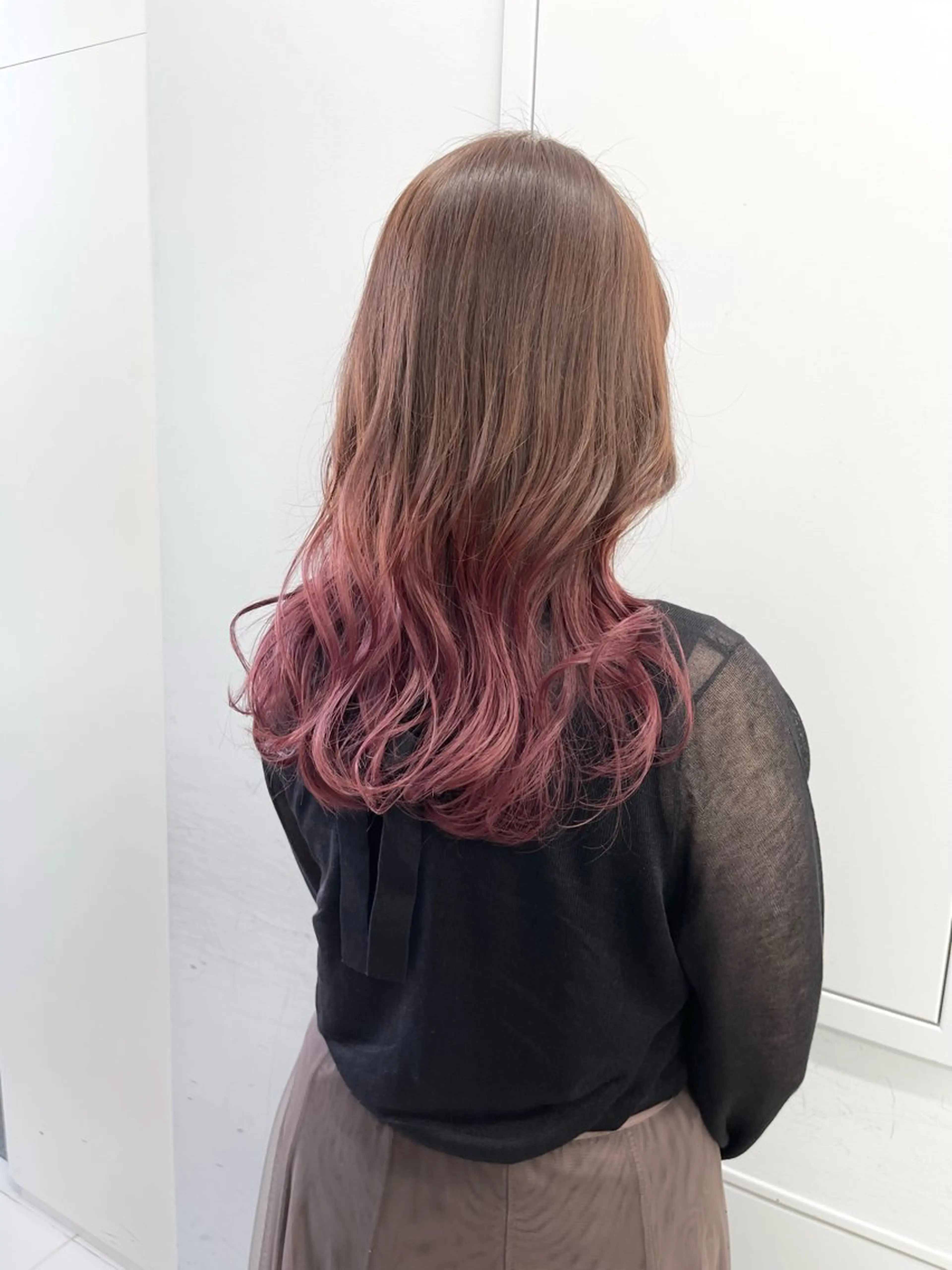 ミディアム カラー ヘアカラー トリートメント ⭐️無料！カット モデル募集⭐️夕貴のヘアスタイル