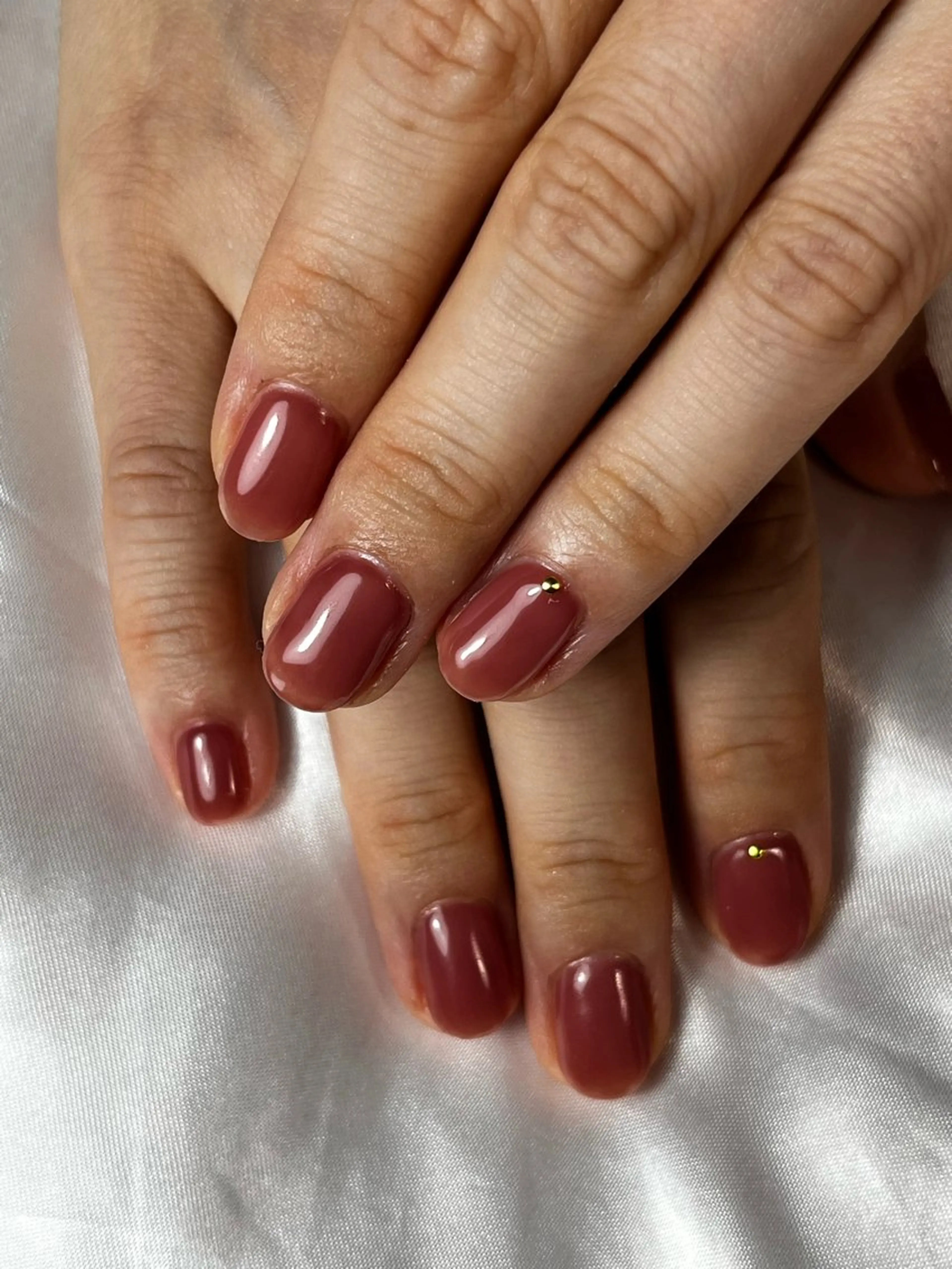 ネイル ワンカラーネイル sona nail所属・K Chieのネイルデザイン