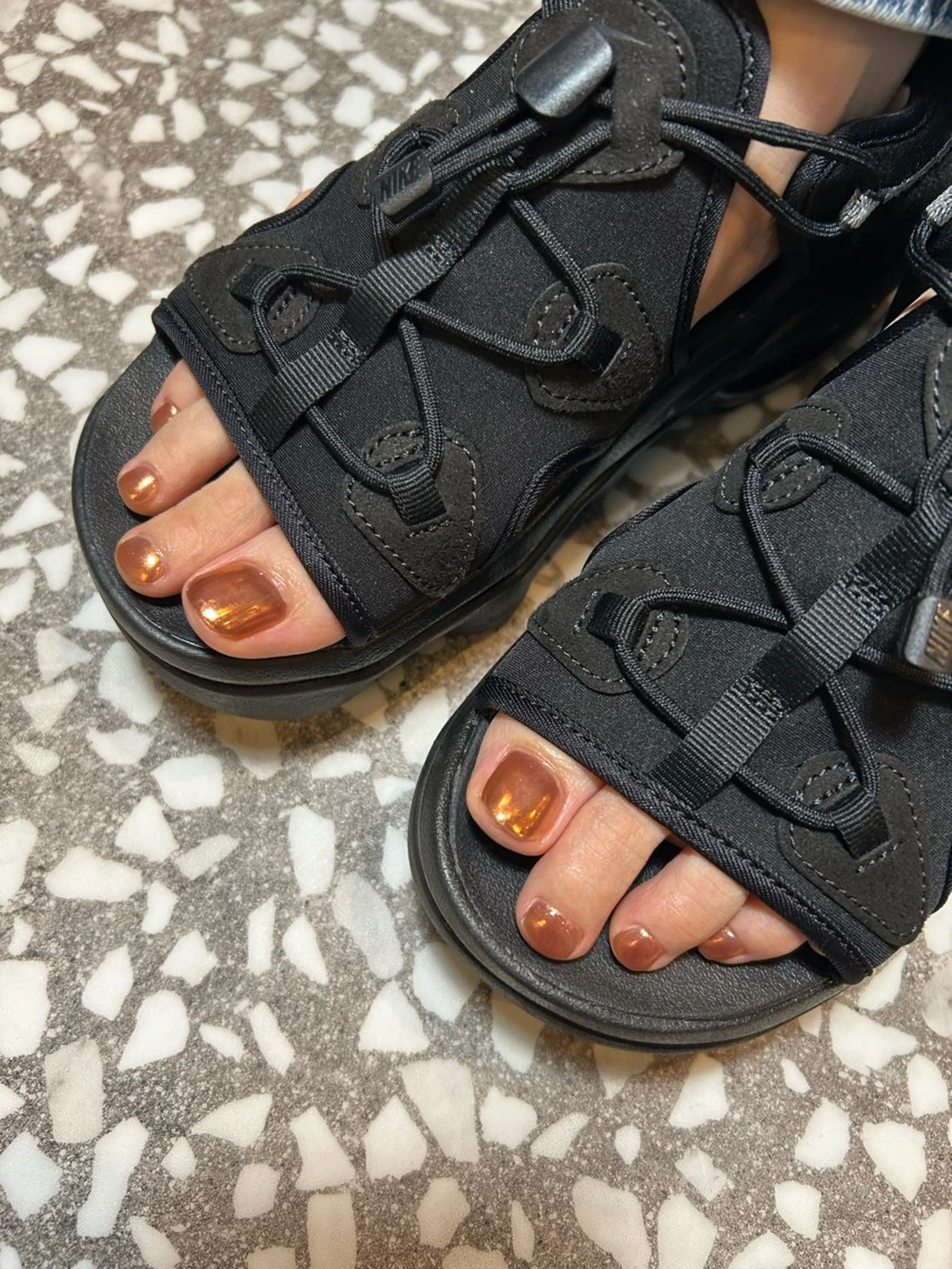 ミラーフットネイルオフ込みの写真